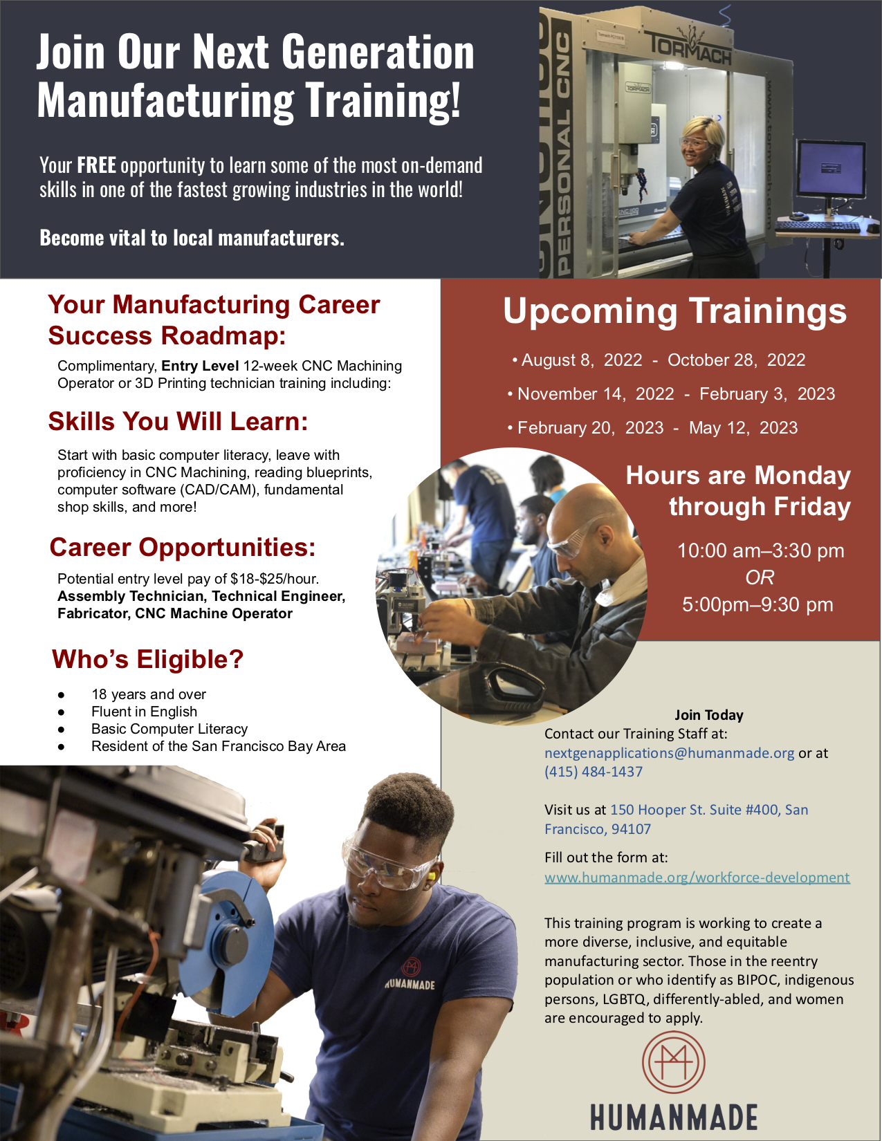 Manufacturing Training — Excelsior Works!