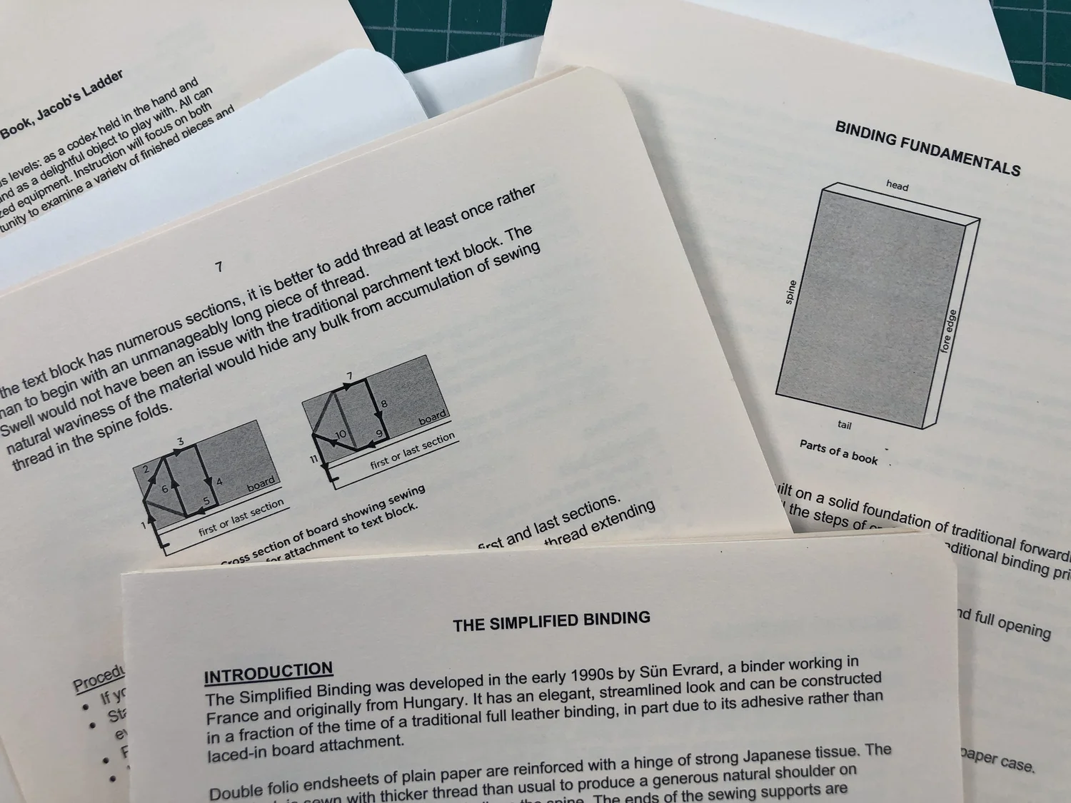 Handouts — Karen Hanmer Book Arts