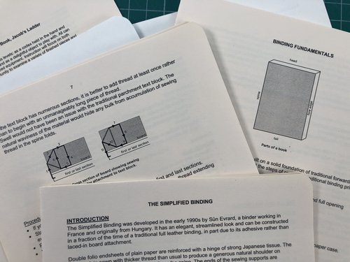 Handouts — Karen Hanmer Book Arts