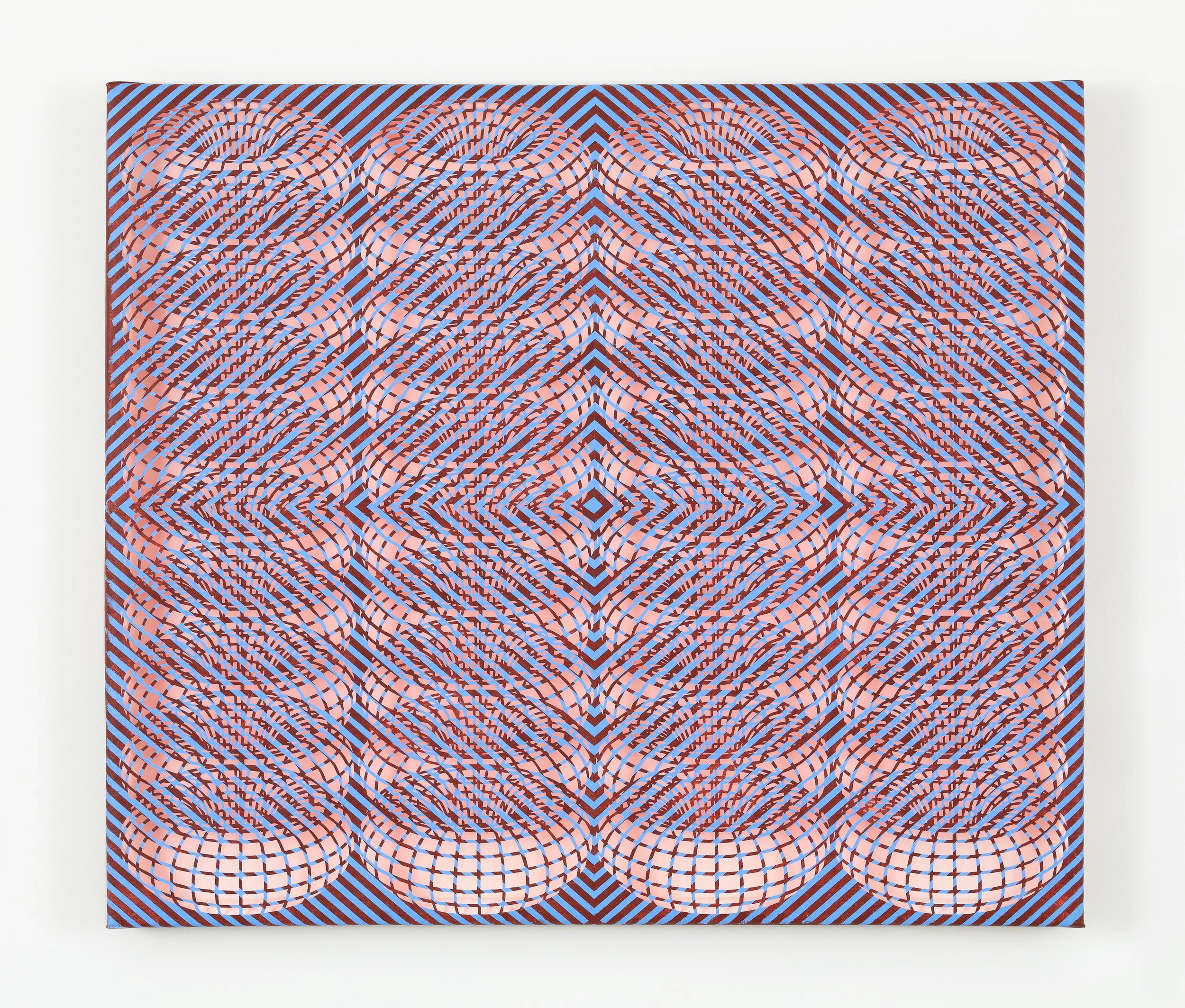 Will Our Eyes Still Have Color, 2026, Handcut, acrylic on canvas, 30 x 35