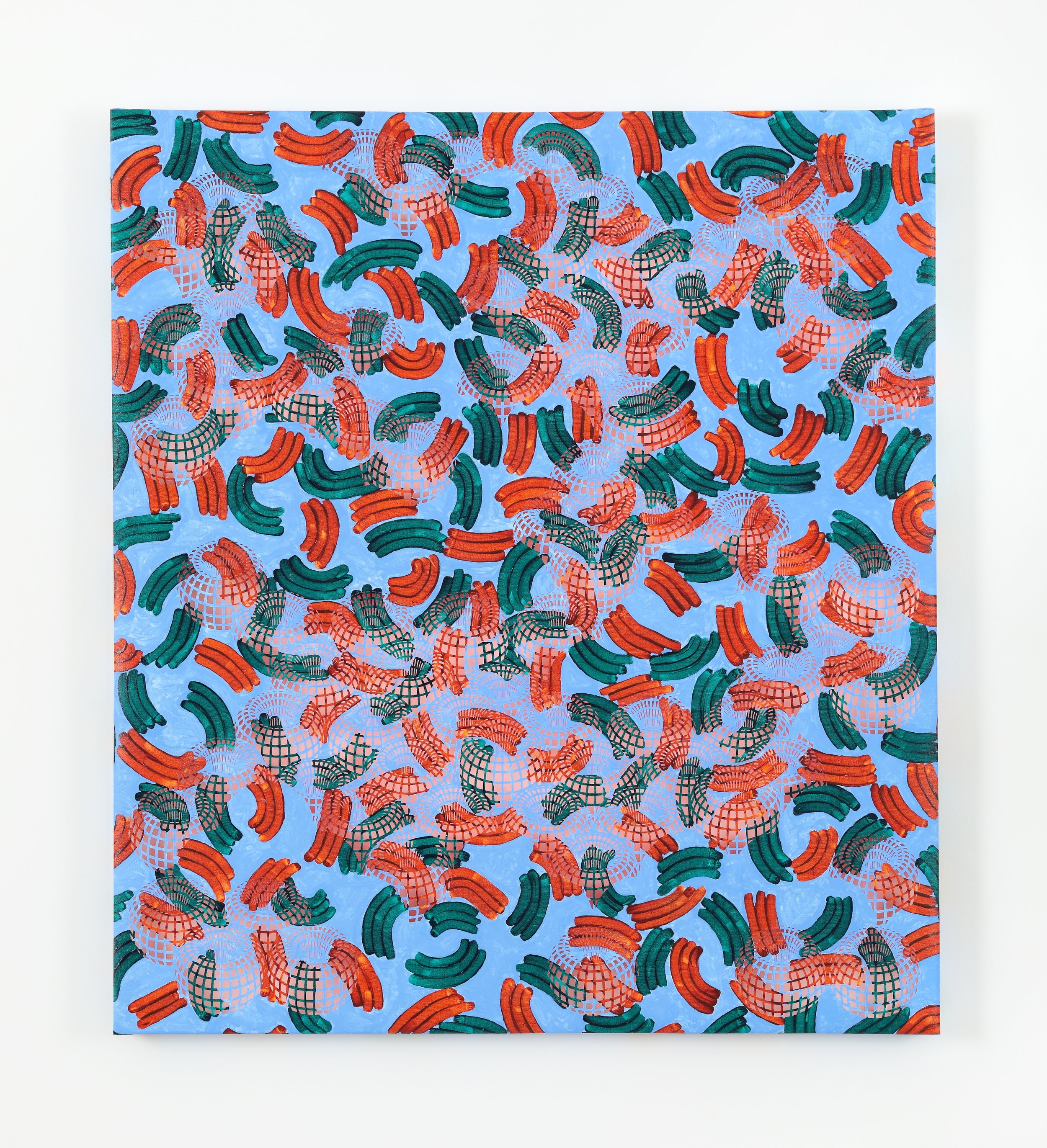 Reaching to the Unseen, 2026, Handcut, acrylic on canvas, 41 x 36.5