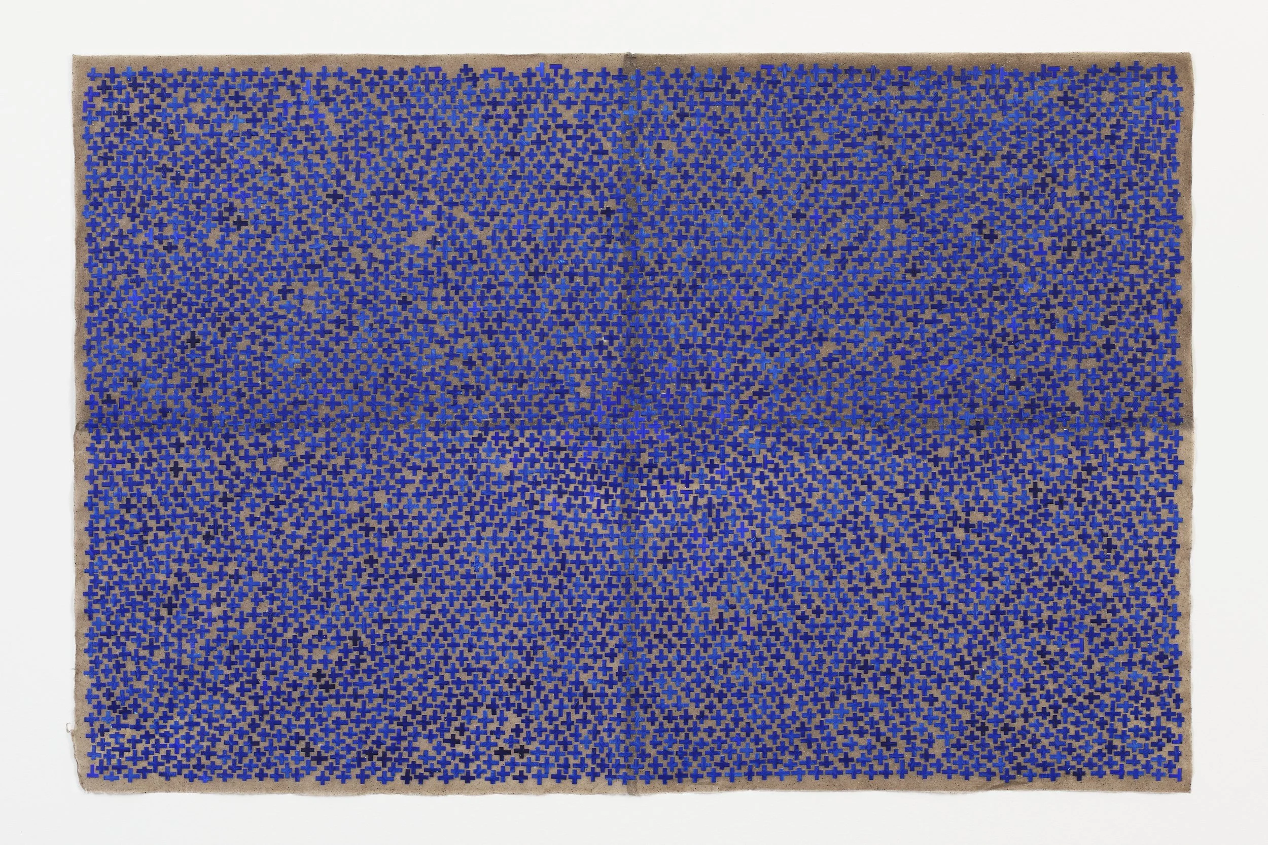 Dove Quite Low, 2022  Mixed media - acrylic & Yupo on handmade paper 23" x 35"