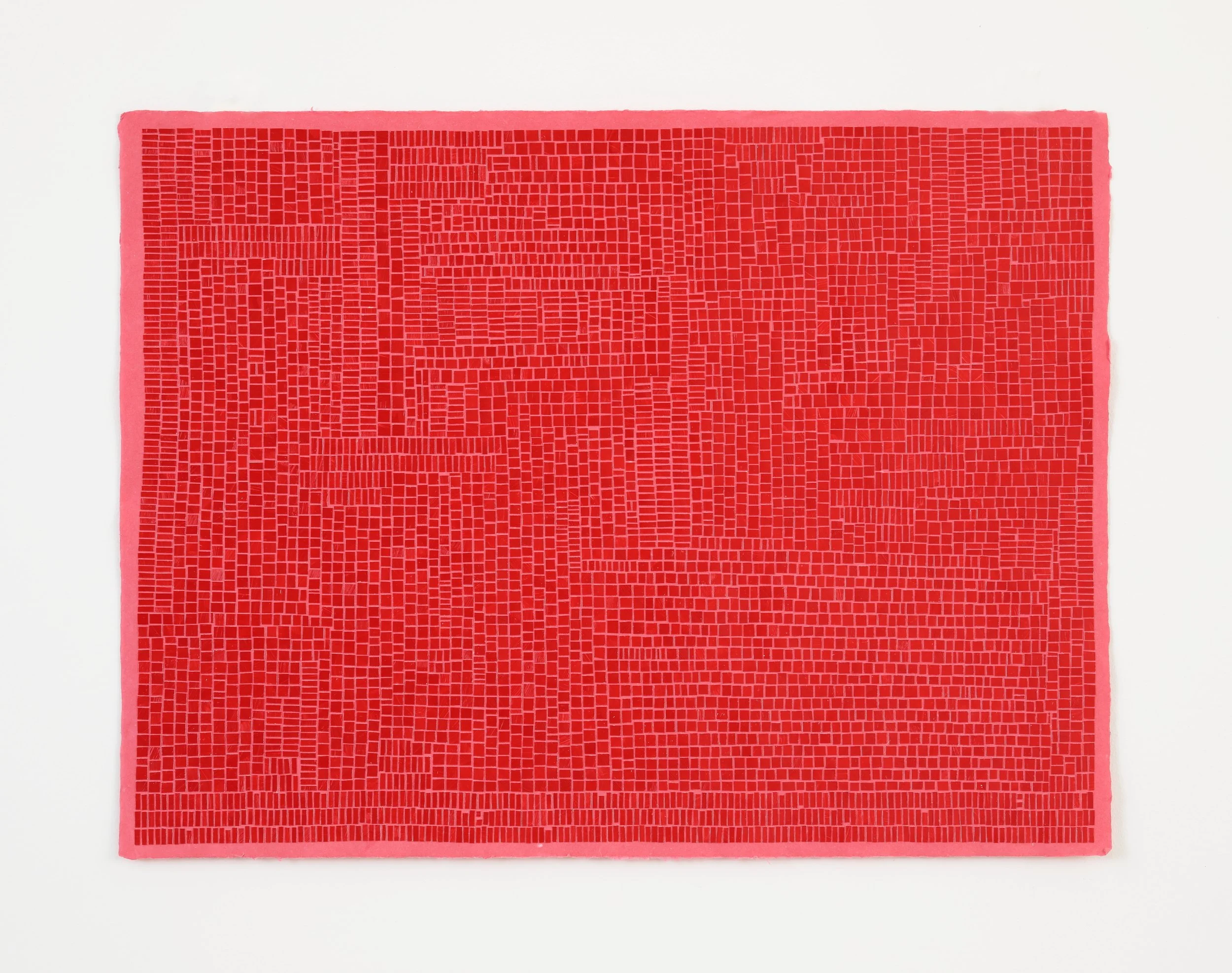 Ruby, 2023, Collage, 18" x 24"