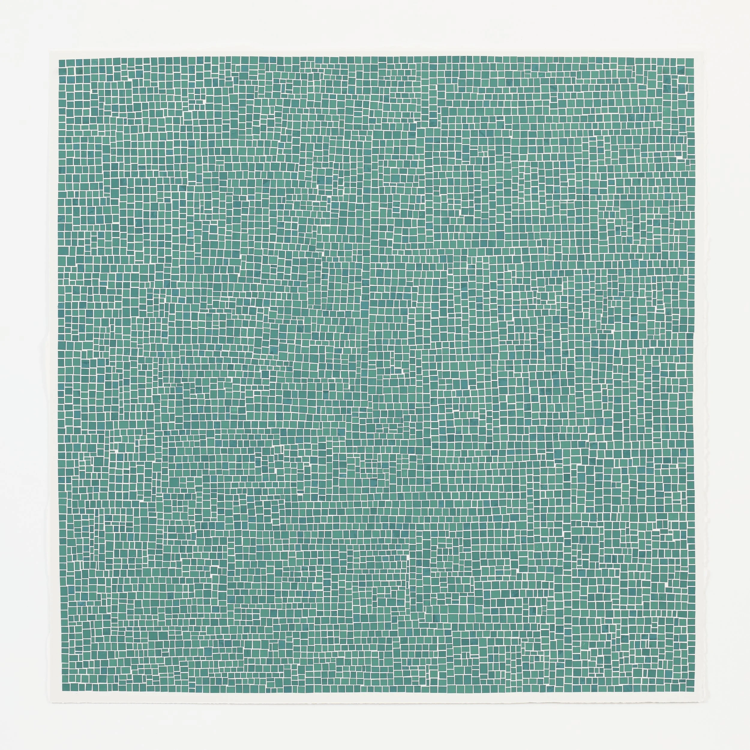 Meditations on Color I, 2022  Mixed media - acrylic & Yupo on paper 40" x 40"