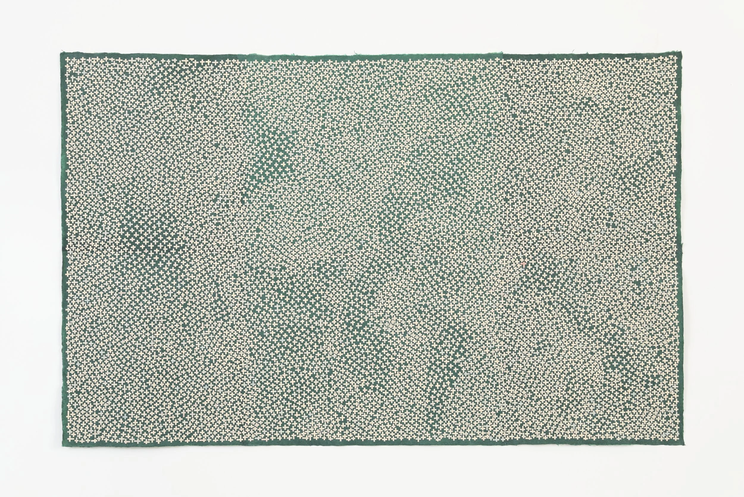 The Unseeable Stream, For Karen, 2023, Collage, 28" x 56"