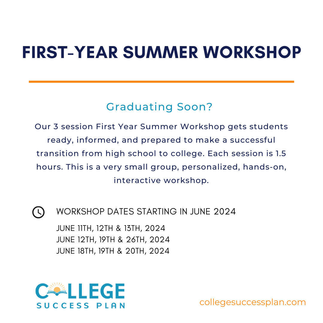It&rsquo;s exciting to get good admissions news, but getting in is just the beginning! Our first-year workshops start in June, make sure your student knows what to do BEFORE they start college! Click the link in our bio to register and view other dat