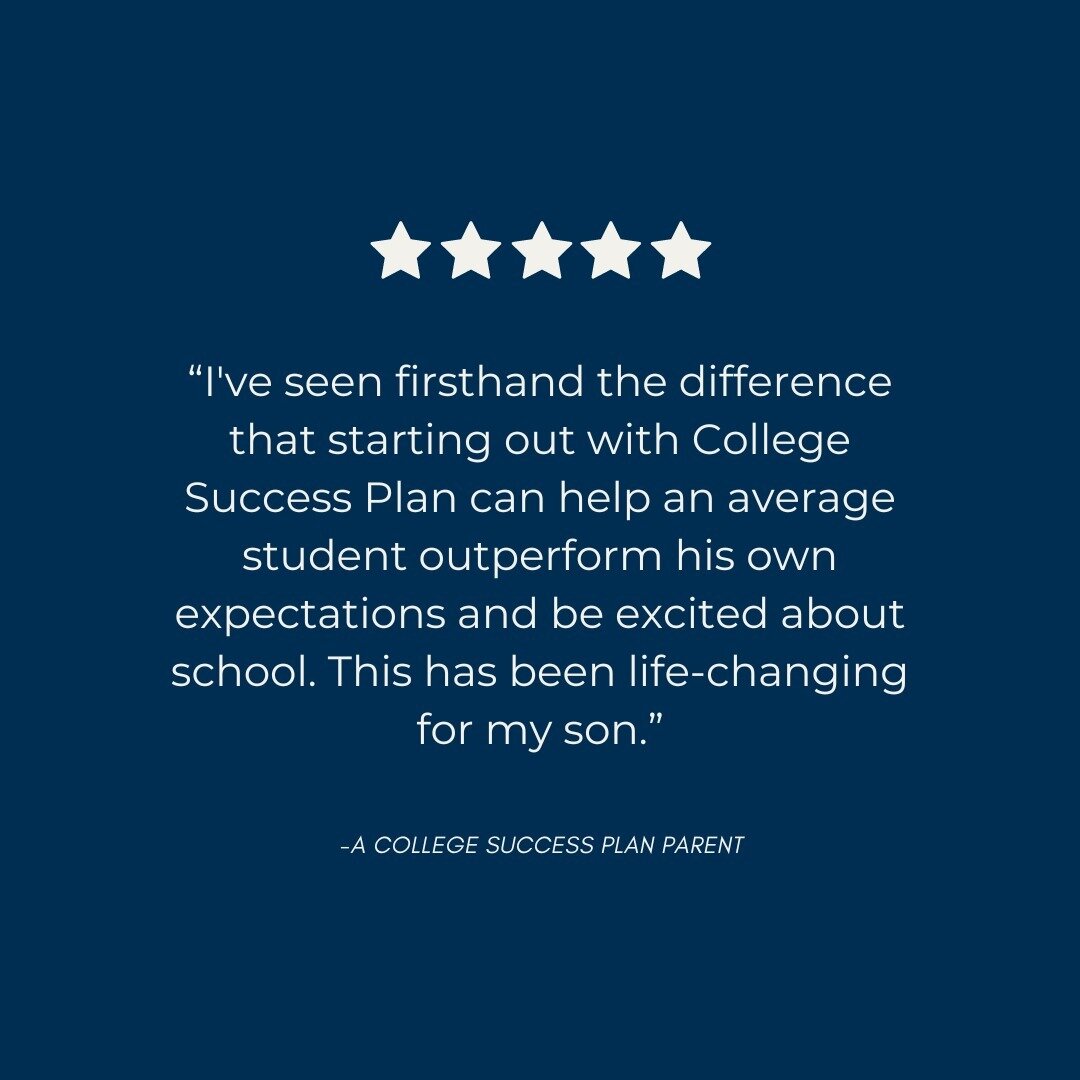 It makes our day to get feedback like this from our families! We help students with ALL things college, enabling them to get the most out of their education. 

Do you feel that your student could benefit from working with a college coach? Schedule a 
