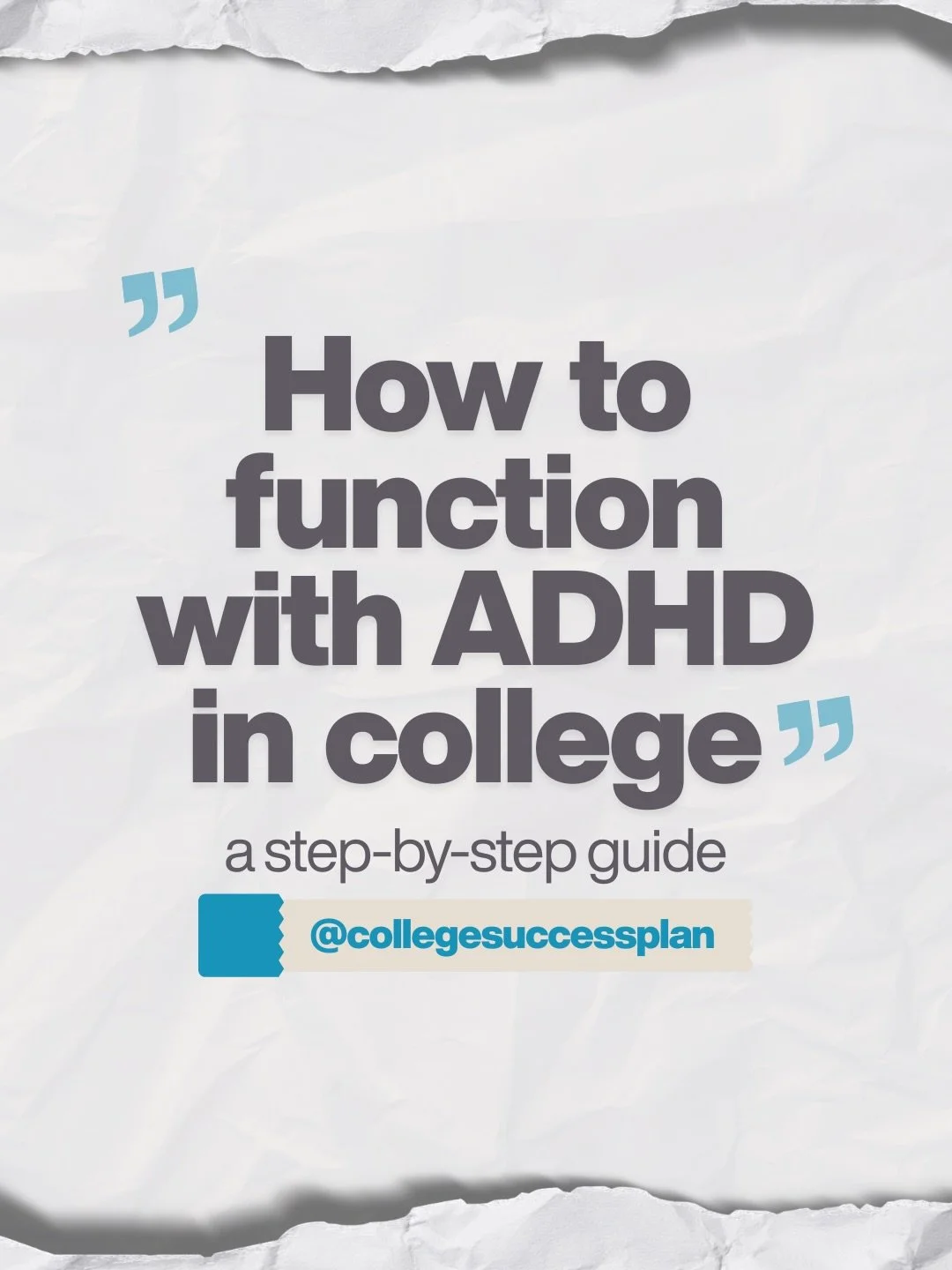 Most college students with ADHD don&rsquo;t fail because they aren&rsquo;t capable.

They struggle because no one showed them how to use the support systems available to them. 

The transition from high school support to college independence is one o