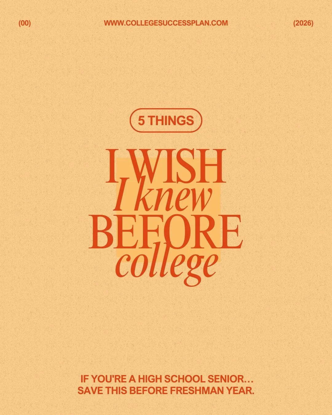 High School Seniors don&rsquo;t realize how different college academics are until it&rsquo;s too late.
If you&rsquo;re getting ready for college, these 5 things can make freshman year much easier.

Save this before your first semester. 🎓
#collegepre