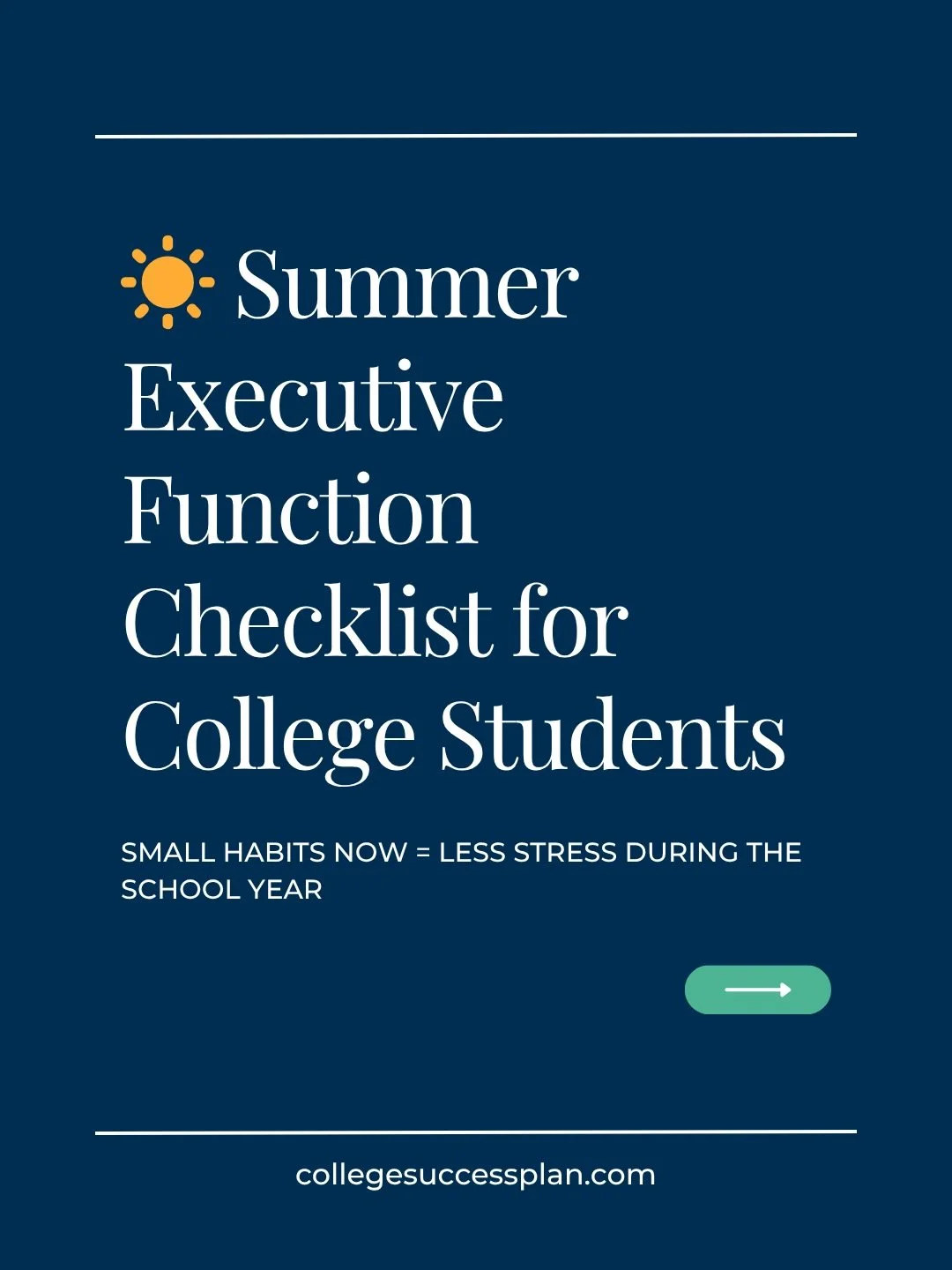 Summer break isn&rsquo;t just about relaxing ☀️
It&rsquo;s actually the BEST time for college students to build executive function skills before the semester starts.

If your student struggles with:
&bull; Time management
&bull; Staying organized
&bu