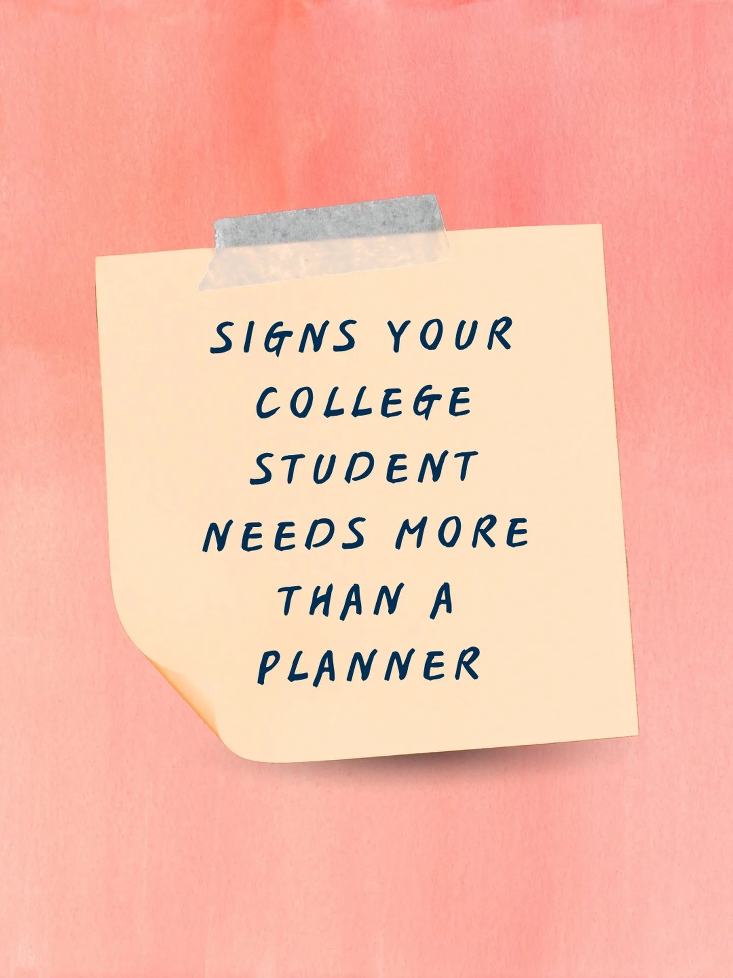 Your student probably doesn&rsquo;t need another planner. 📝

If they&rsquo;re still struggling despite calendars, reminders, sticky notes, or productivity apps, the issue may be deeper than organization.

🚩 Signs to watch for:

&bull; They know wha