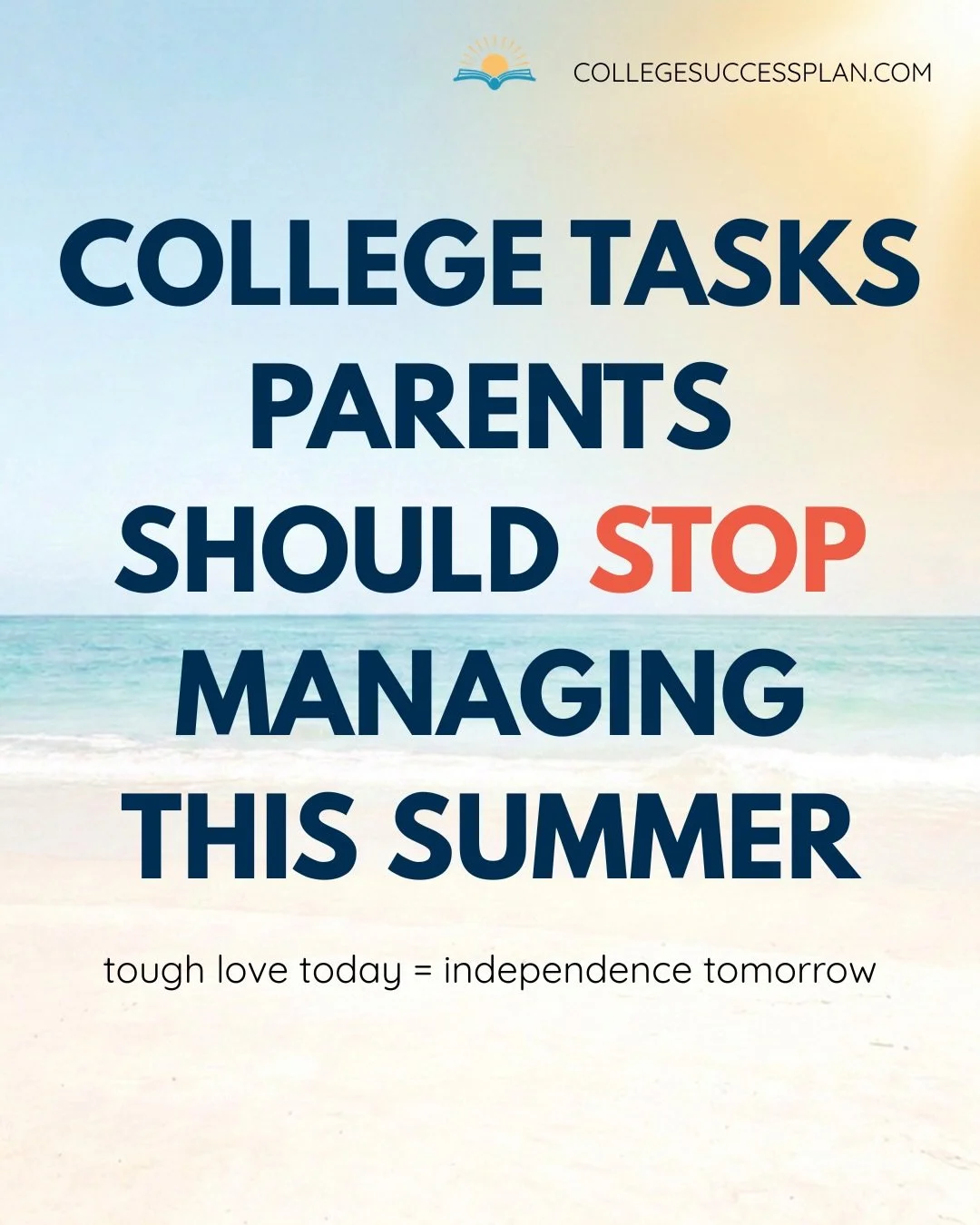 If your student is heading to college this fall, summer is the perfect time to start handing over responsibility.

Not because they need to do everything perfectly.

Because they need practice.

One of the biggest mistakes I see parents make is conti