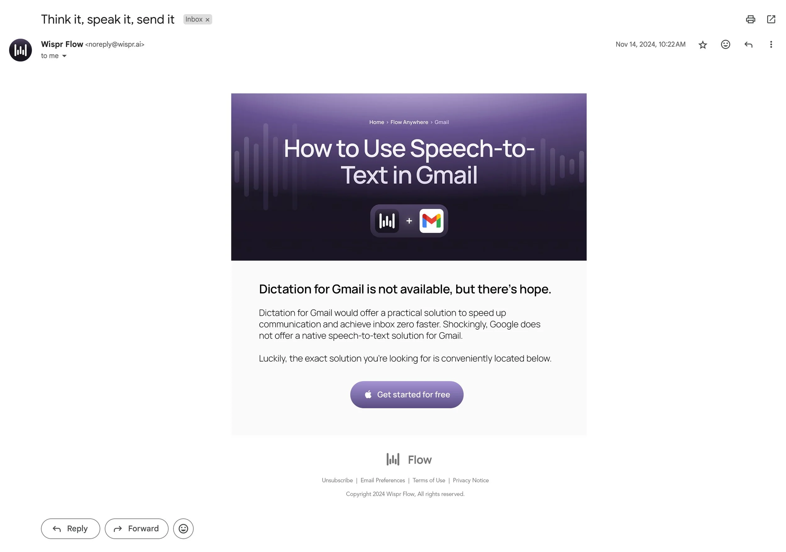 wispr flow email