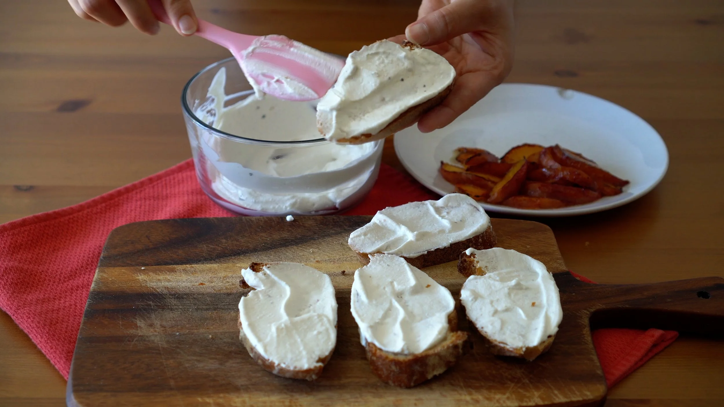 Peach Ricotta Bruschetta