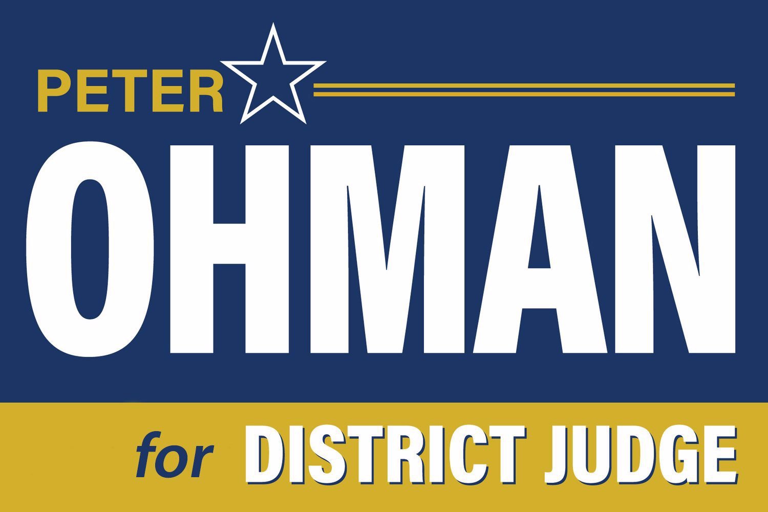 Re-elect Judge Peter Ohman