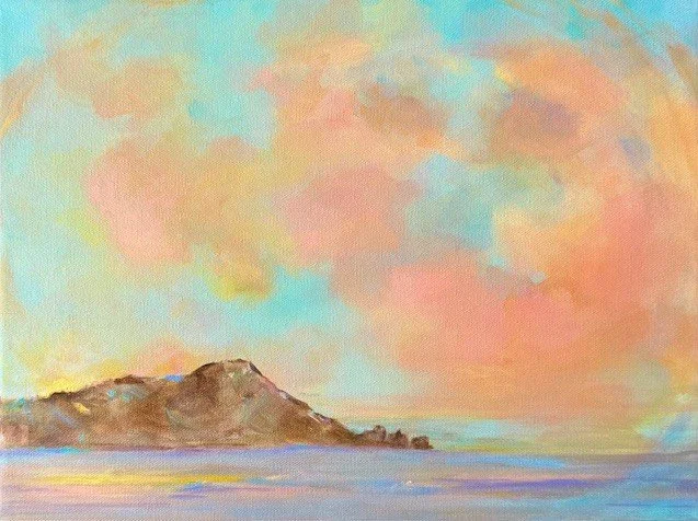 Aloha Kakahiaka Waikīkī  12” x 16"
“To love and be loved is to feel the sun from both sides.” -David Viscott