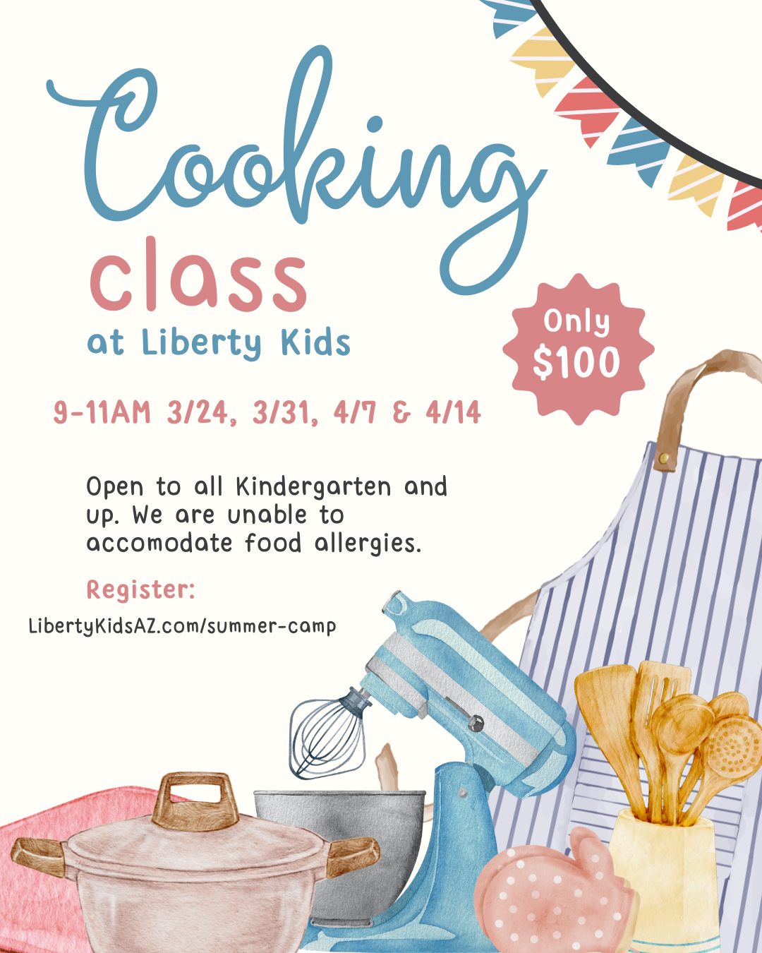 Gateway- Cookie Class 9-11am 3/30, 4/6, 4/13 & 4/20