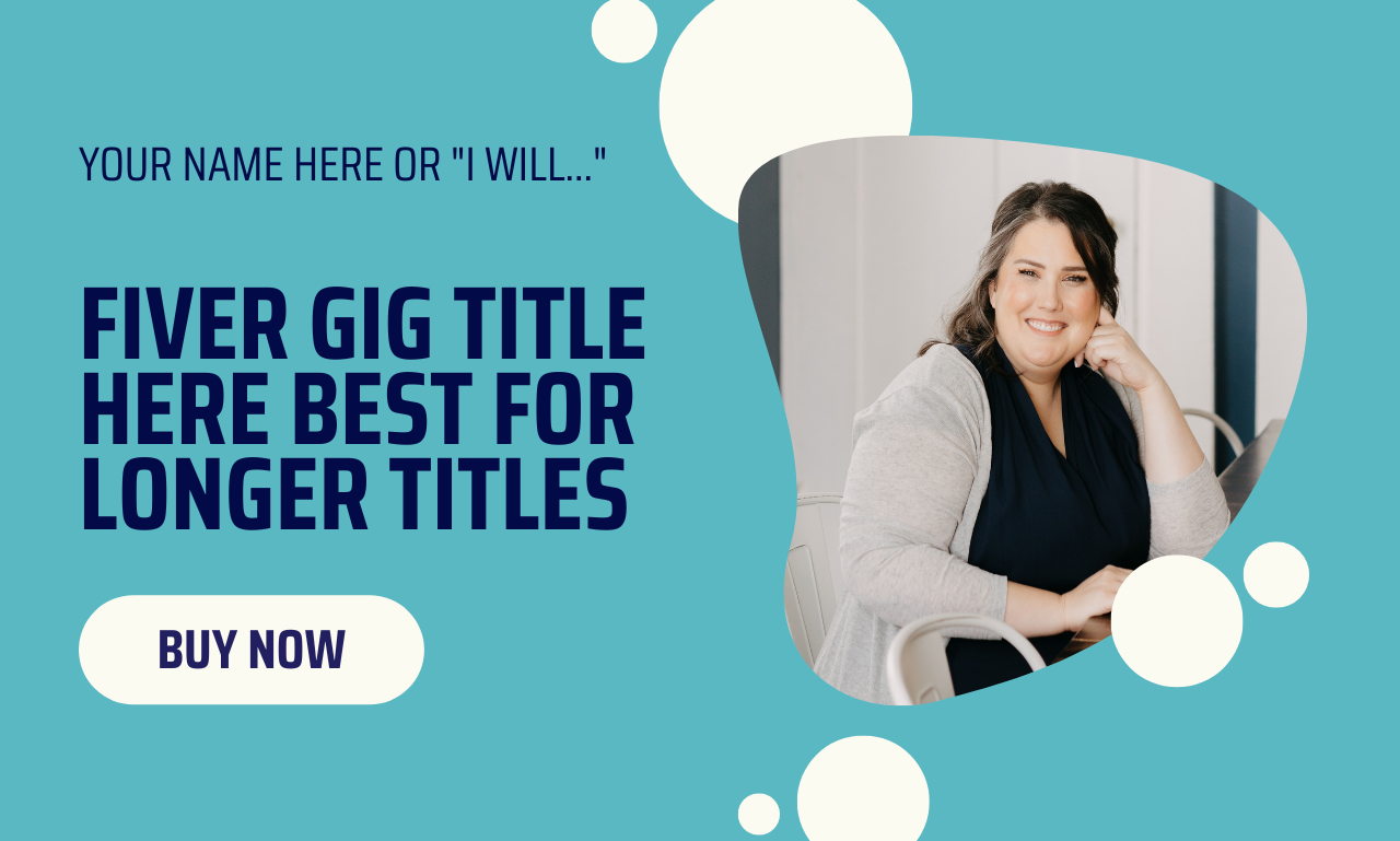 Fiverr Gig Cover Template 1 on Canva Customizable Digital Download — DL