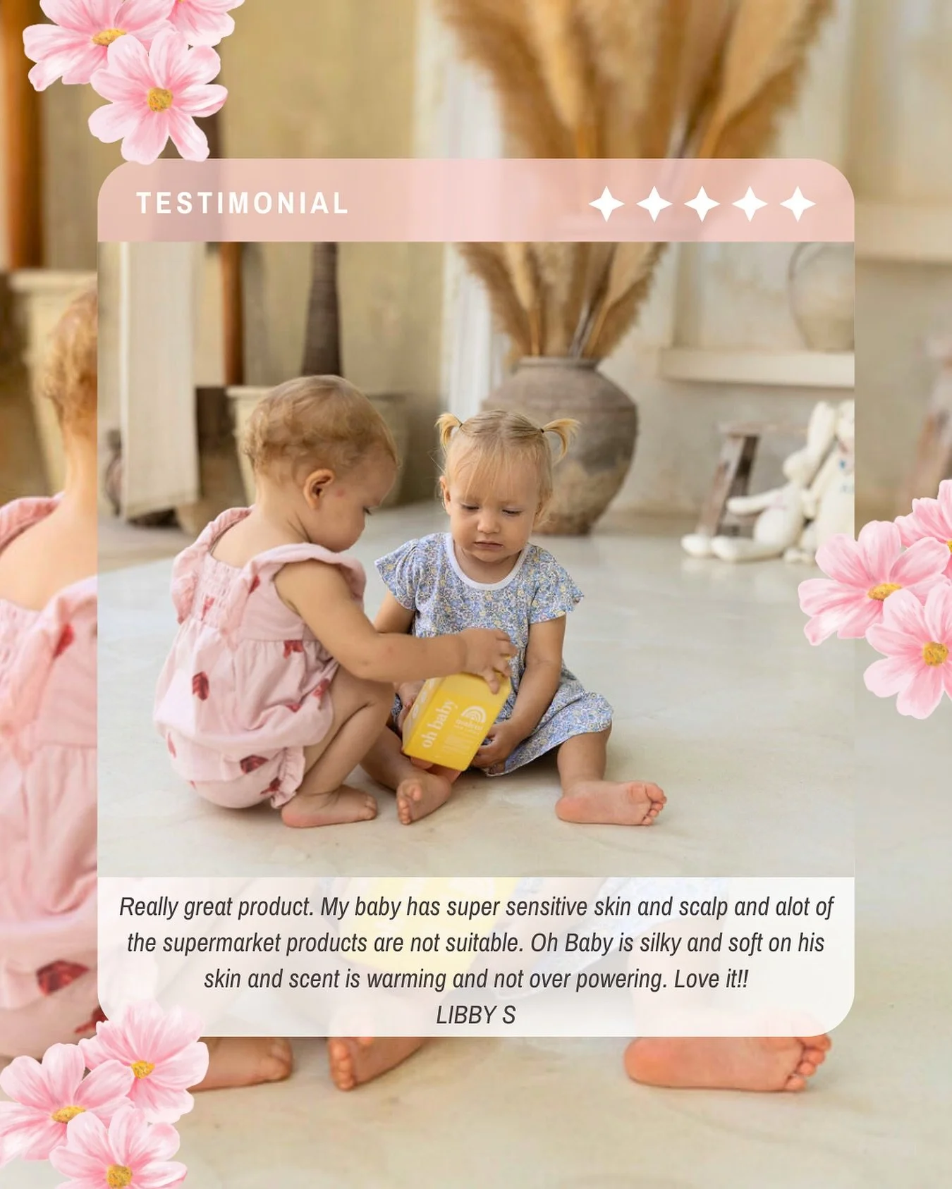 ✨ So gentle, even for the littlest ones ✨
Our Oh Baby Hair &amp; Body Wash is specially formulated for sensitive skin and scalps. Silky soft, warm and soothing, no nasties, just pure comfort 💛
Loved by mums, approved by little ones.