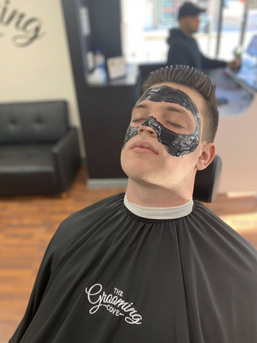 Man Getting Facial Waxing