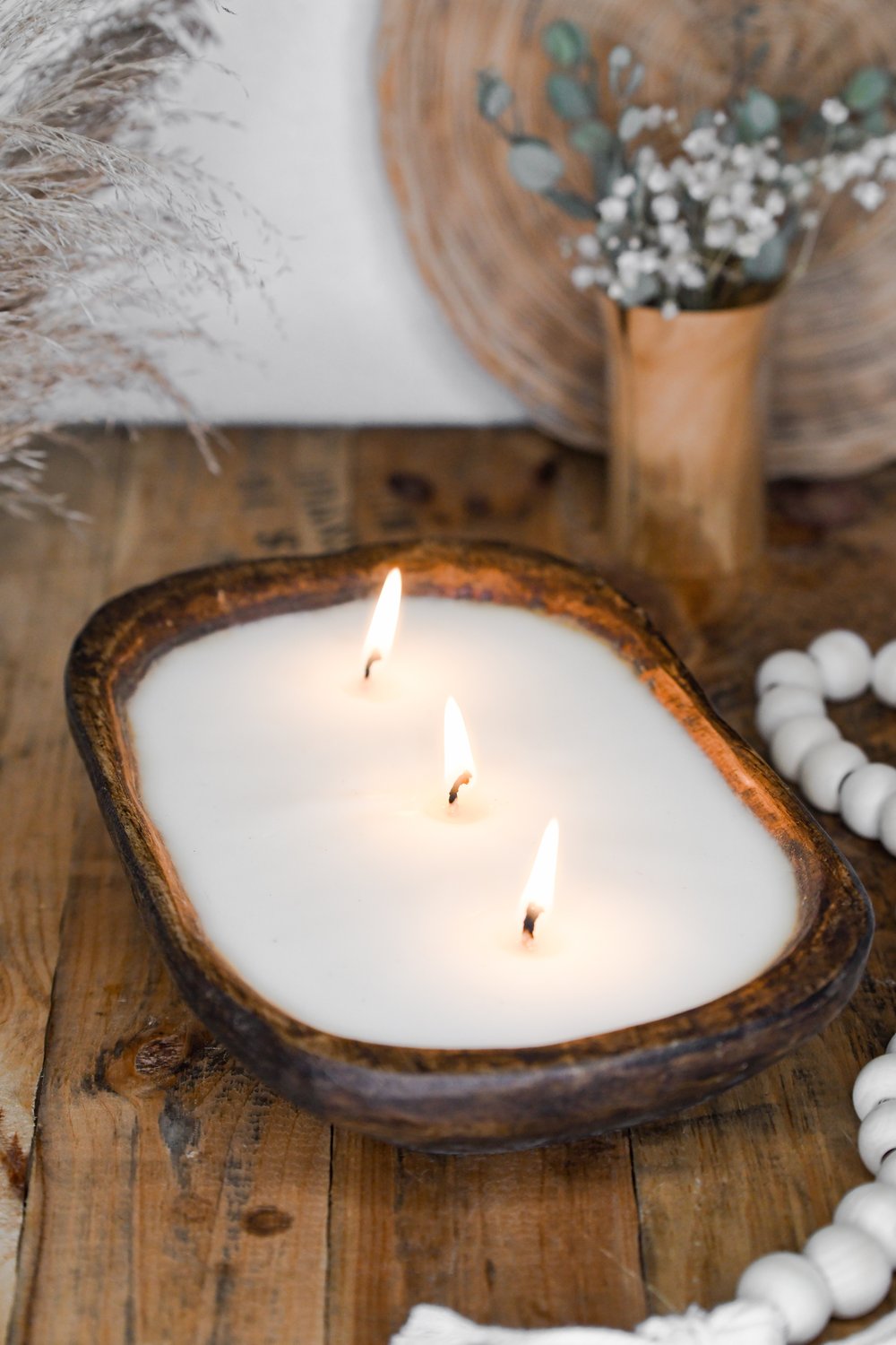 Dough Bowl Candles - Natural — Heavenly Homemade