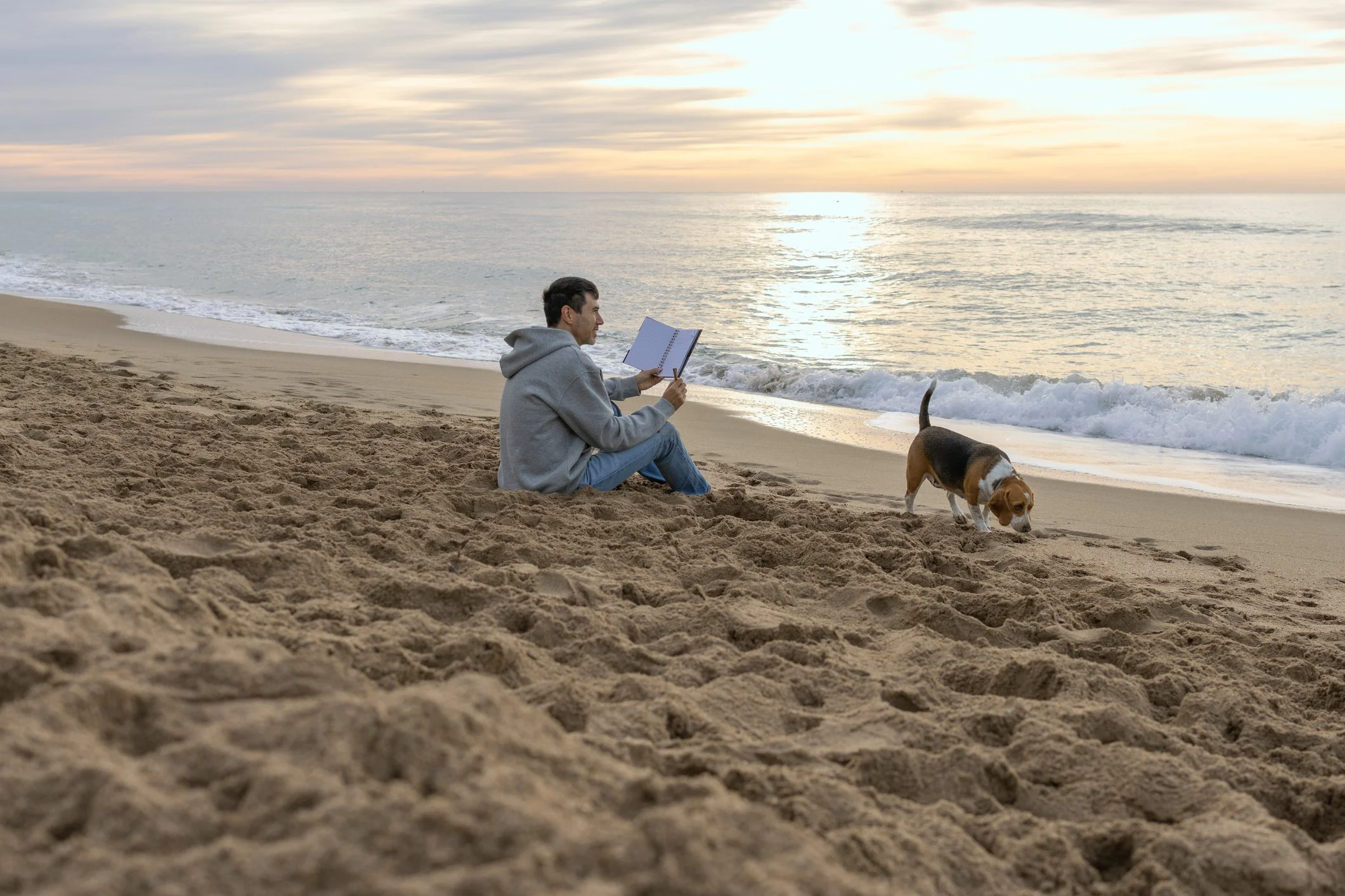 Person journaling during EMDR intensive therapy session for emotional processing