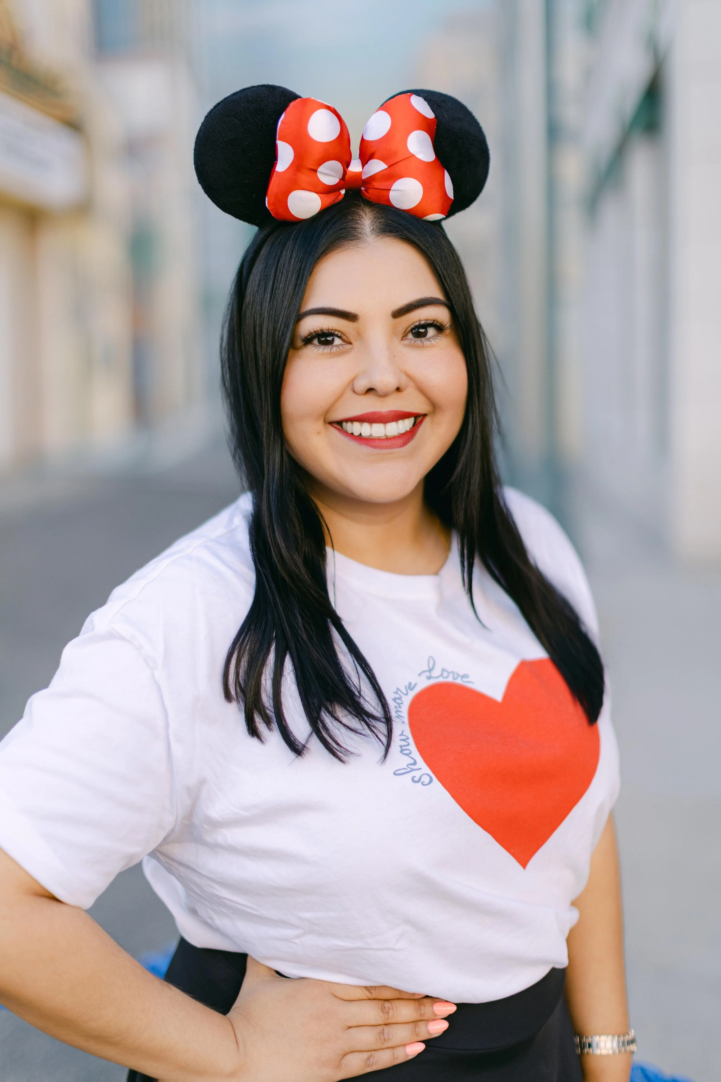 Verenice Torres therapist enjoying time outside the office at Disneyland in California