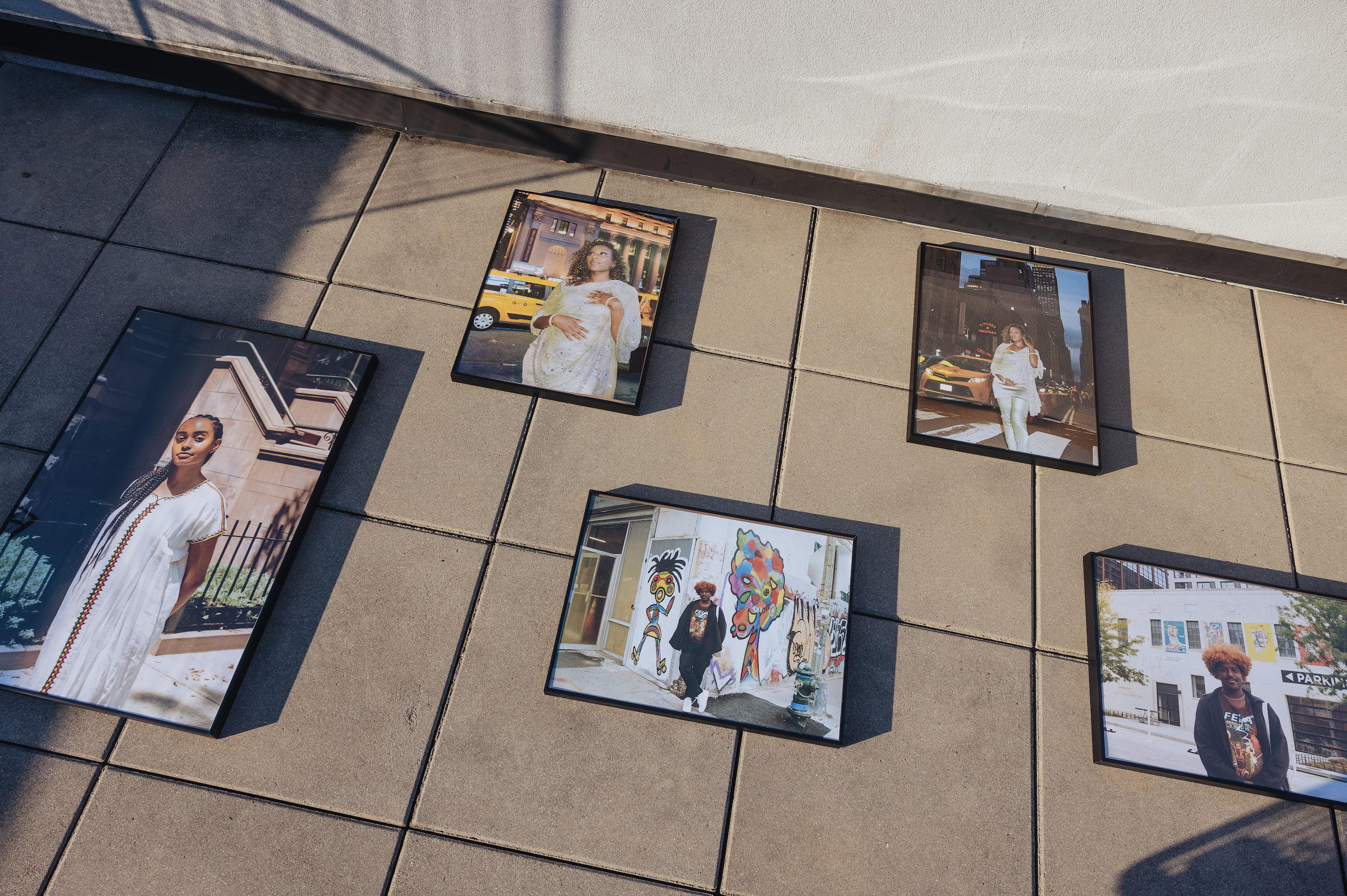 Installation view showing exhibition layout