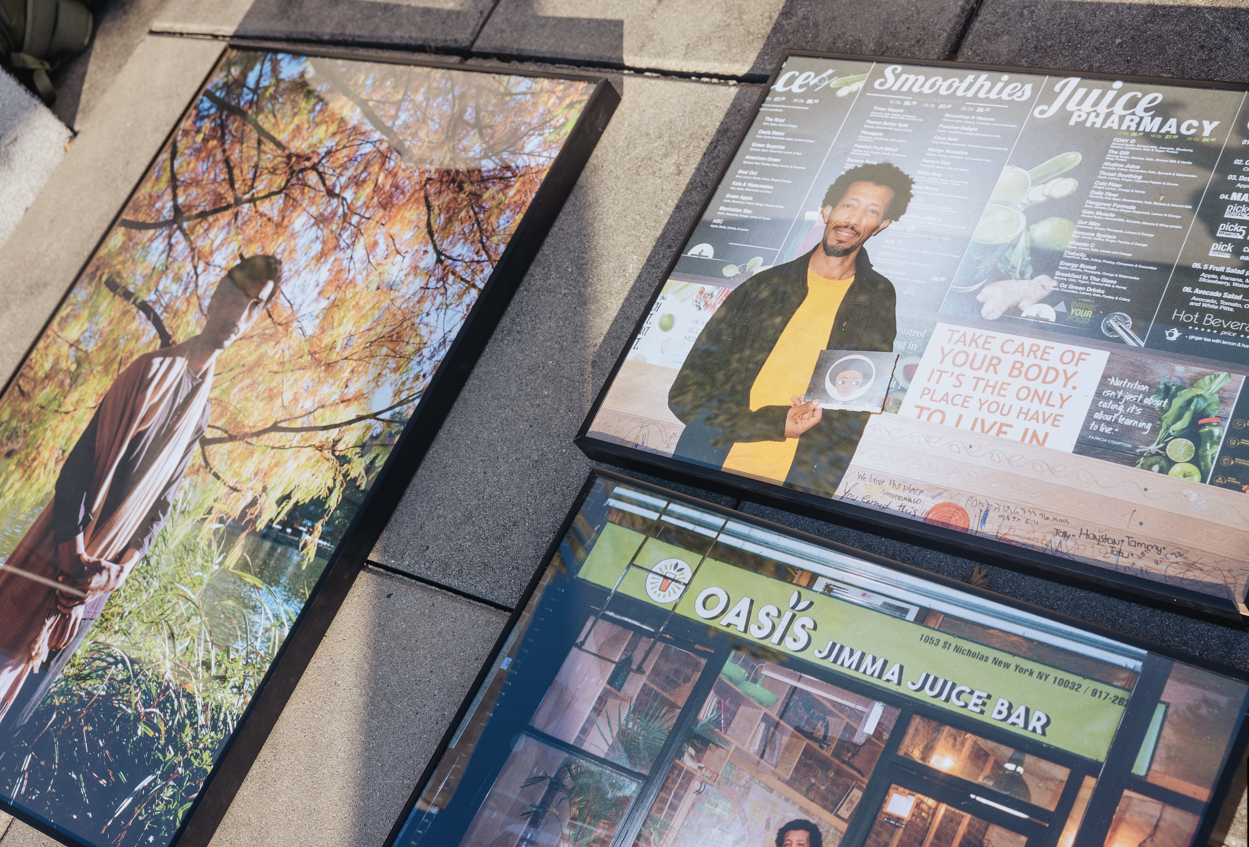 Detail of exhibition presentation