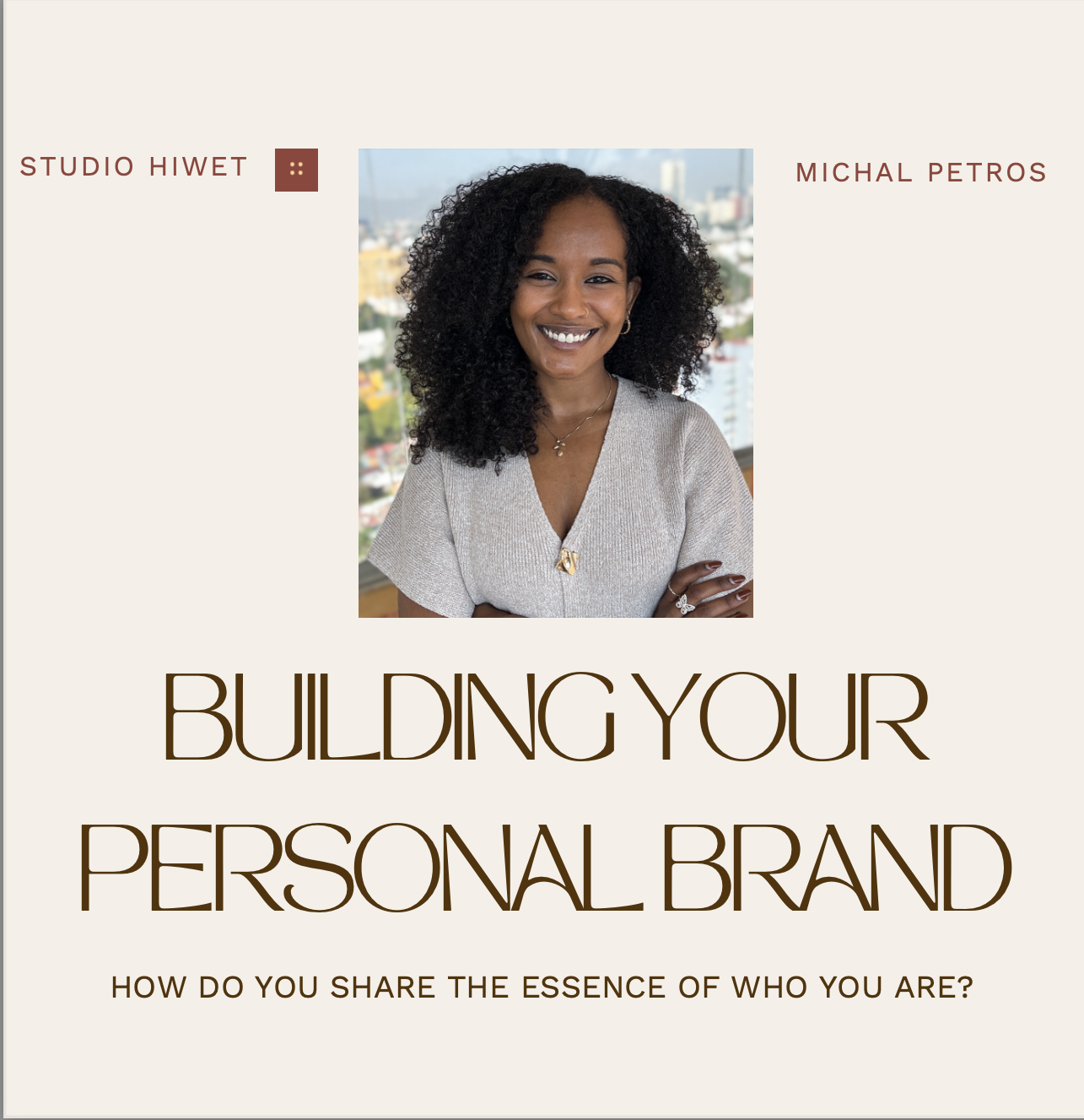 BUILDING YOUR PERSONAL BRAND