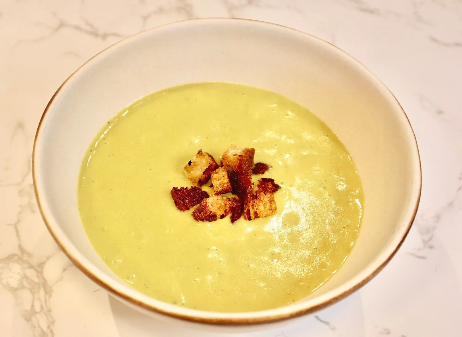 Spring pea potato soup hearty comfort food