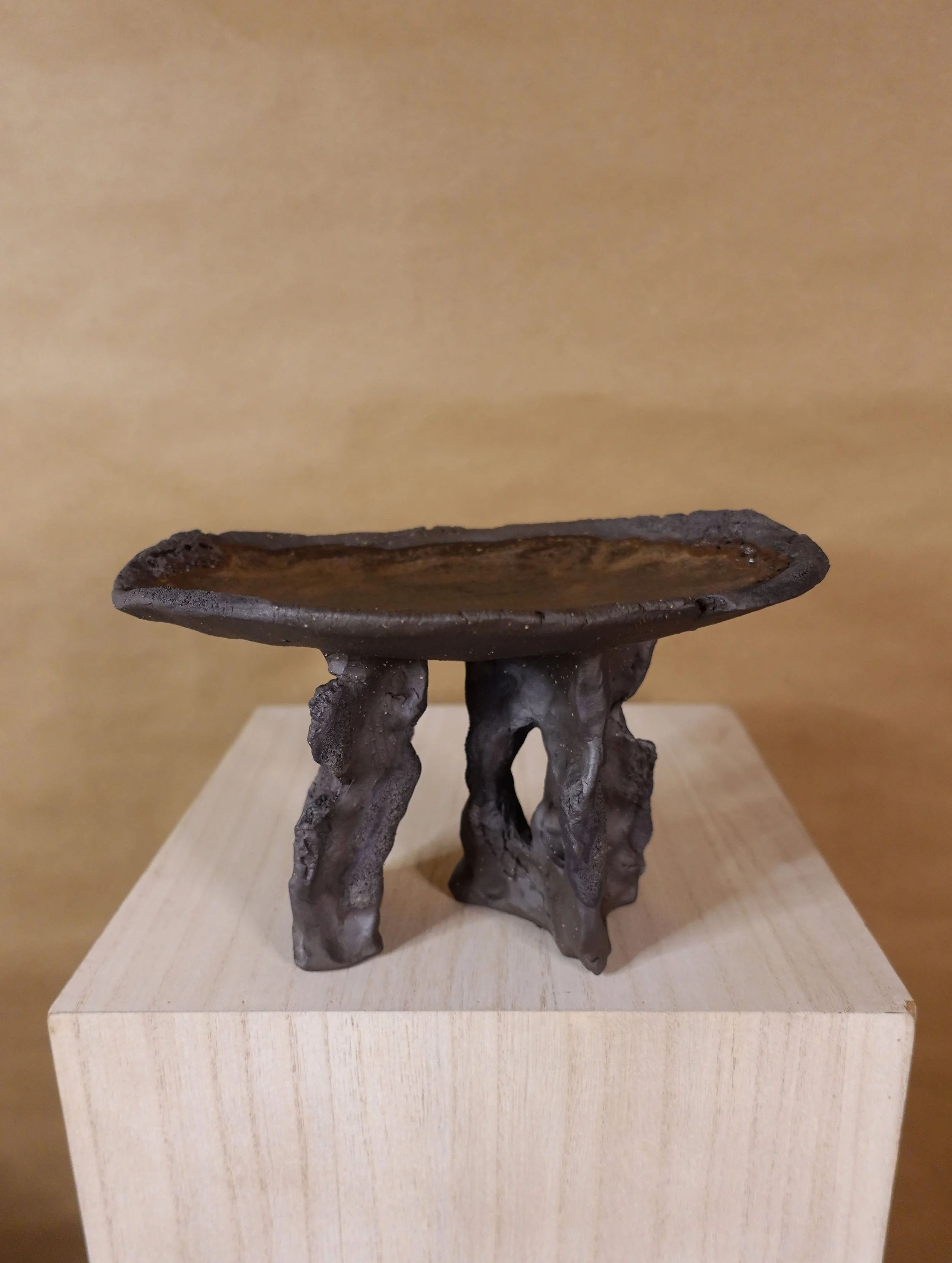 Smoked Earth Sculpture dish I