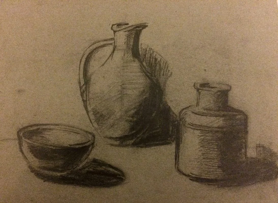 Graphite on graphite paper