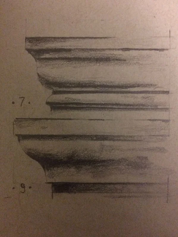 Graphite on graphite paper