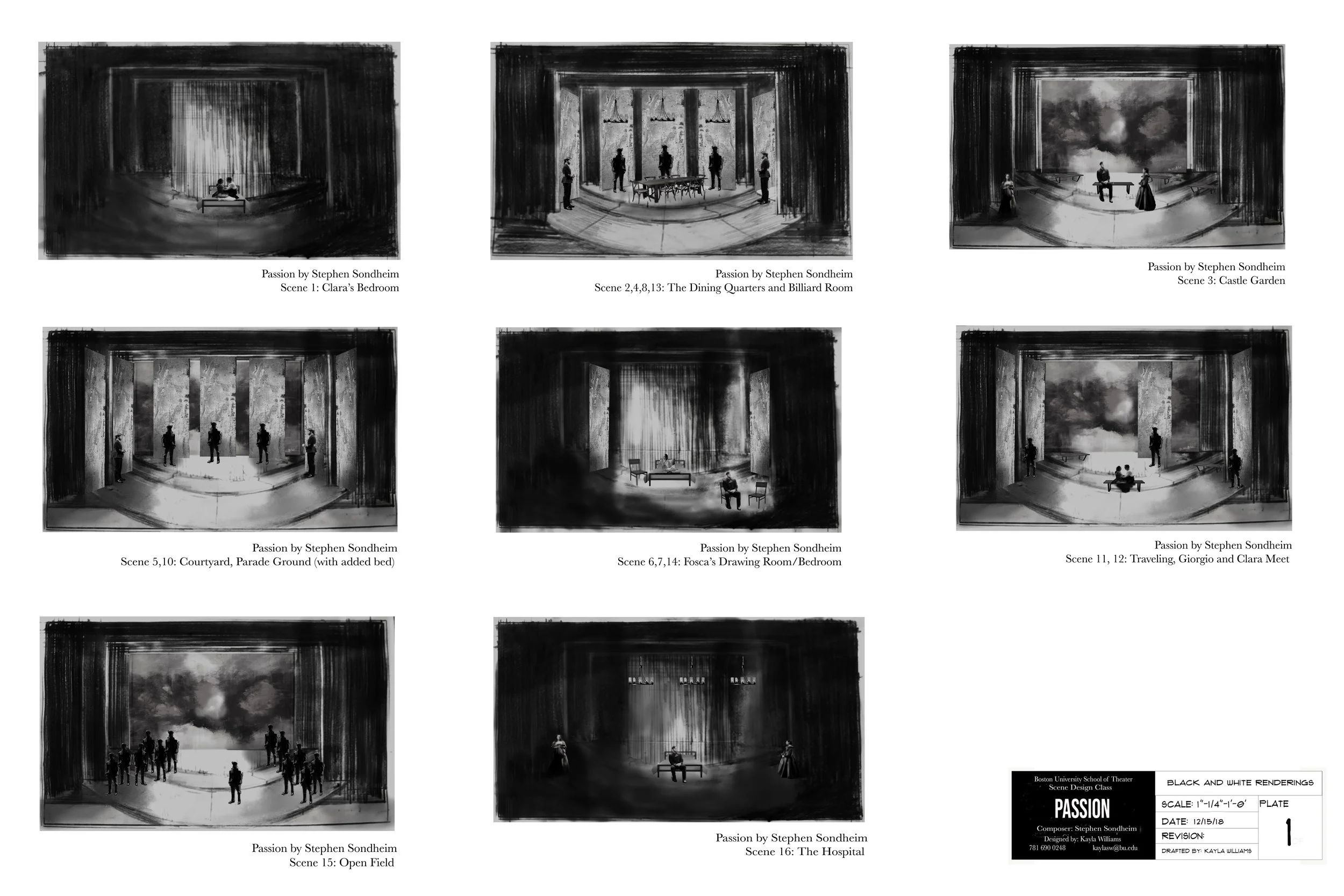 Digital Renderings -Graphite Drawings/Photoshop