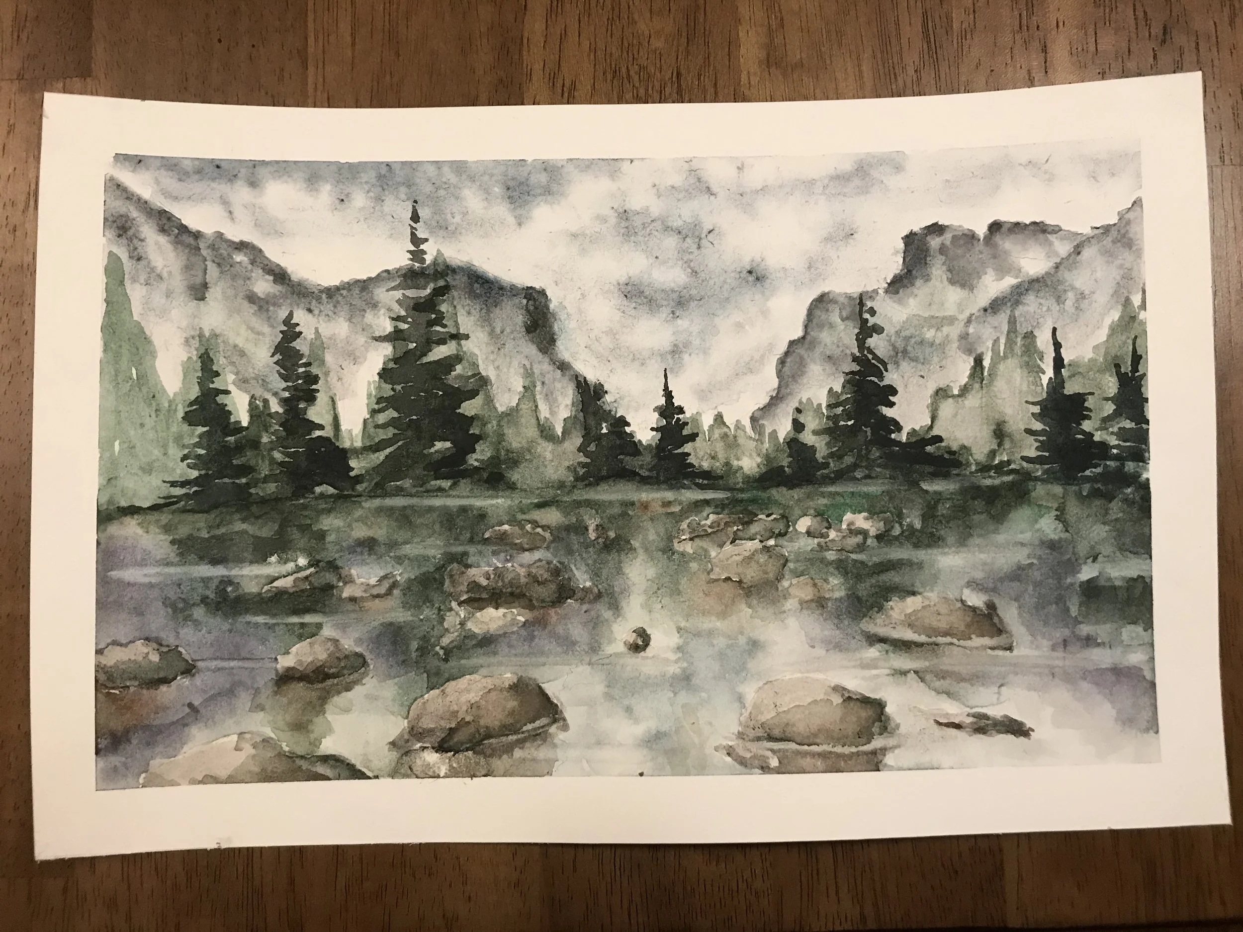 Watercolor on watercolor people