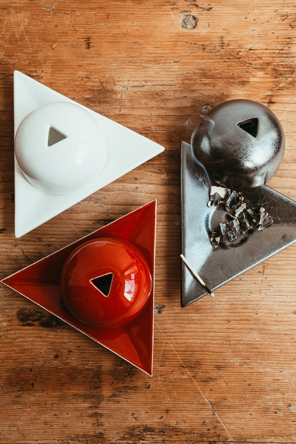 Papier D'Arménie Cone and Paper Incense Burner in Three Colors