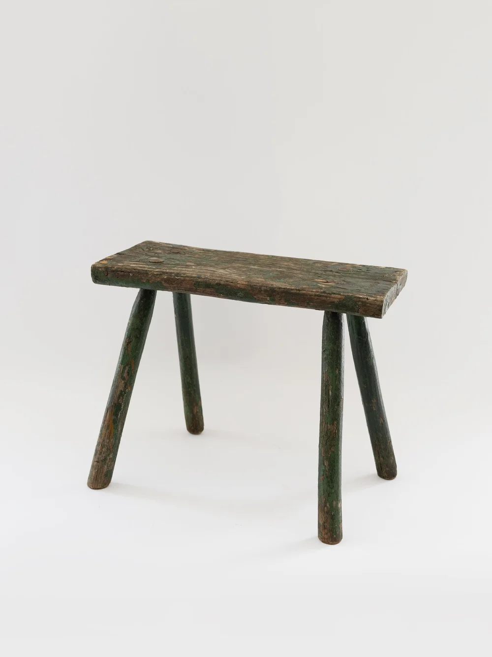 Antique+Primitive+Wood+Stool+Green+and+Black++_Sunday+Shop-1.jpeg