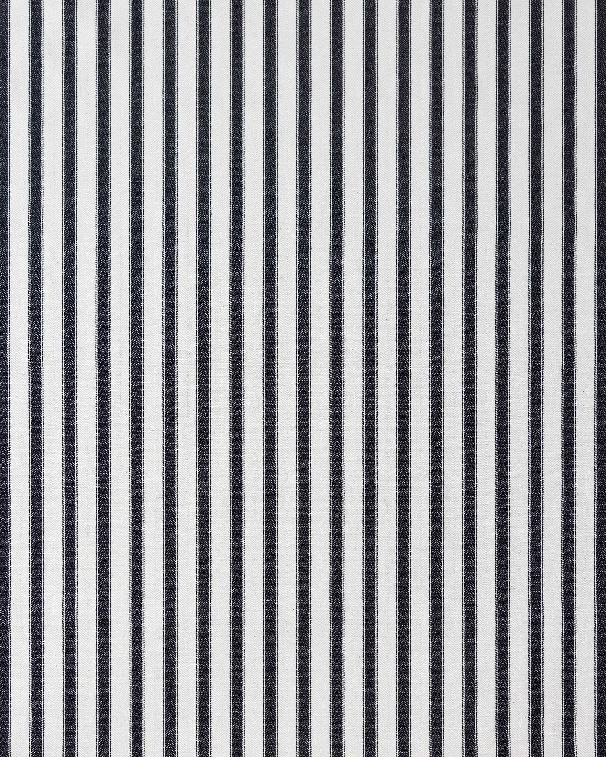 Ian Mankin Ticking Stripe 2 - Black