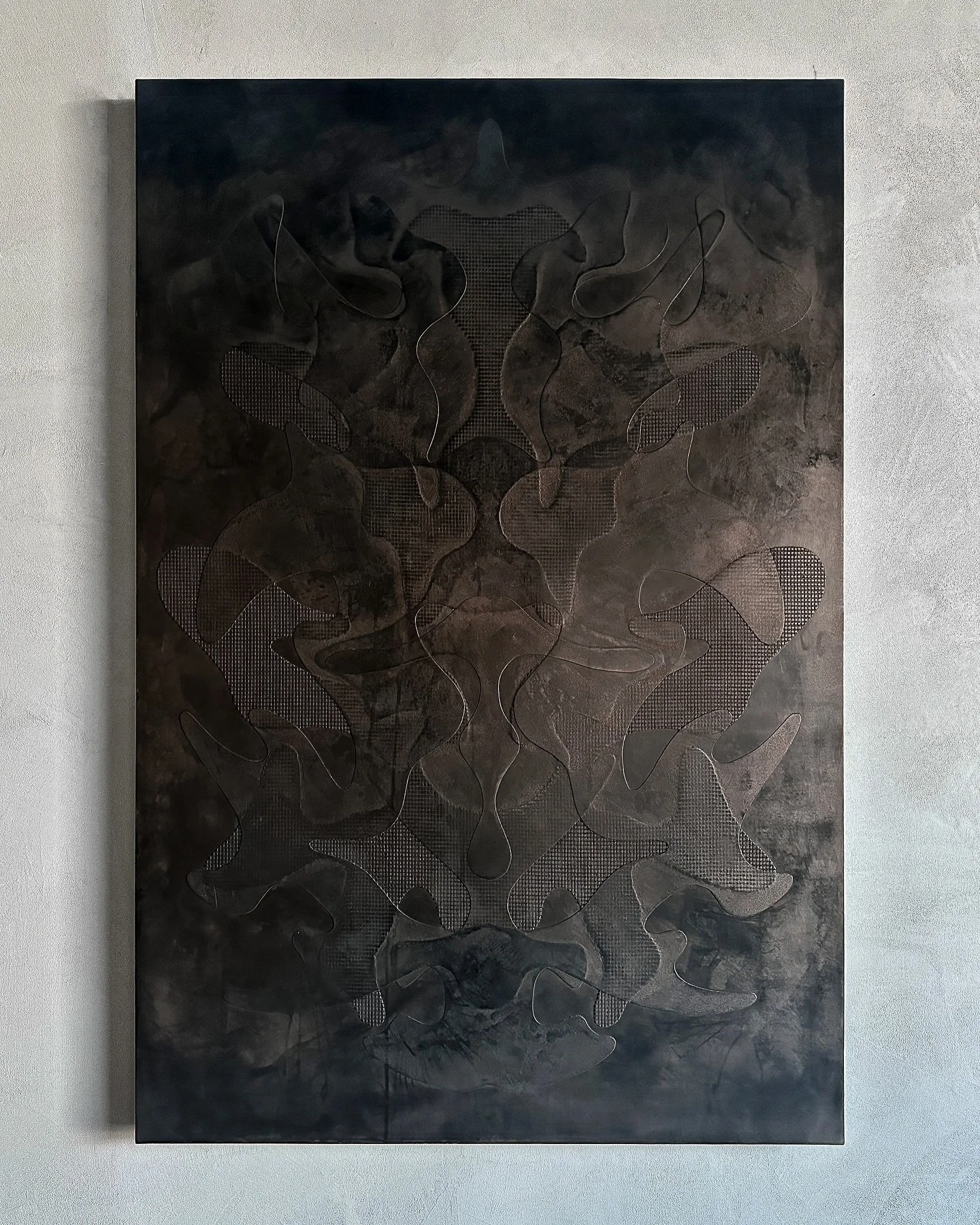 Rorschach 04
48 x 60 x 1.5&rdquo; 
Archaic fine plasters (crushed marble powder, lime, quartz, and obsidian) on solid birch cradle

Availabile, comment or DM with interest 

#installationart #plasterartist #gallery #chelseagalleries #londongallery #m