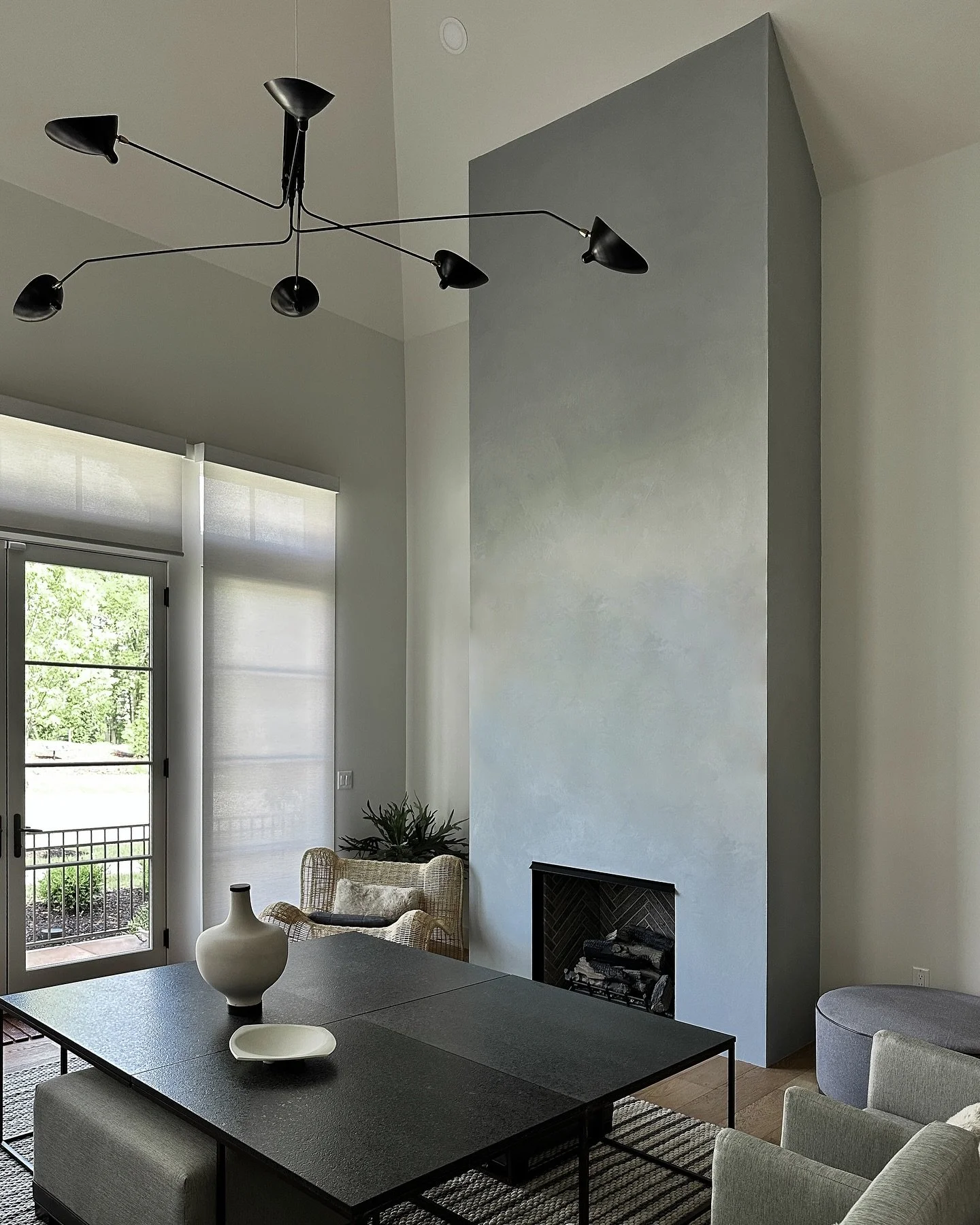 Recent grey plaster fireplace. Sometimes just a simple finish is enough to really complement a space. Swipe for details. 

#wallfinishes #renovation #fireplace #architect #interiordesign #plaster #cleveland #wallfinishes #newyork #bespoke