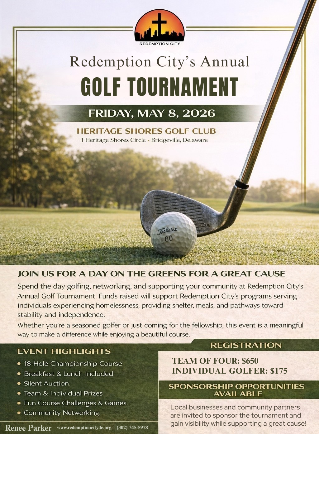 Redemption City’s Annual Golf Tournament