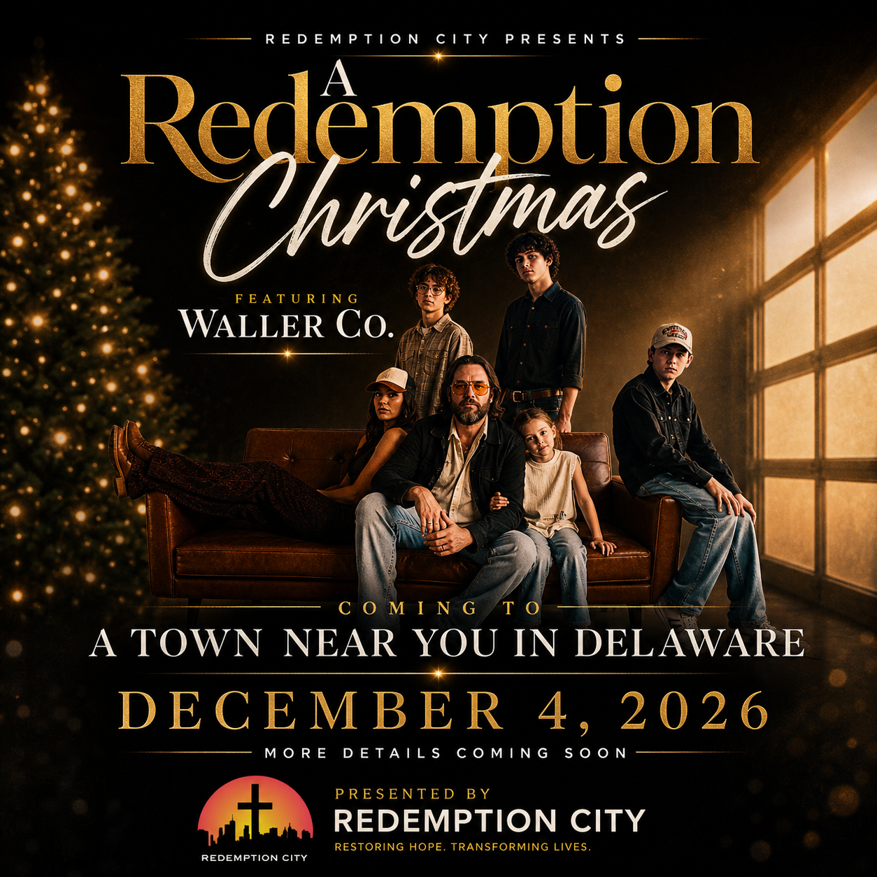 Save the Date: Redemption Christmas featuring John Waller