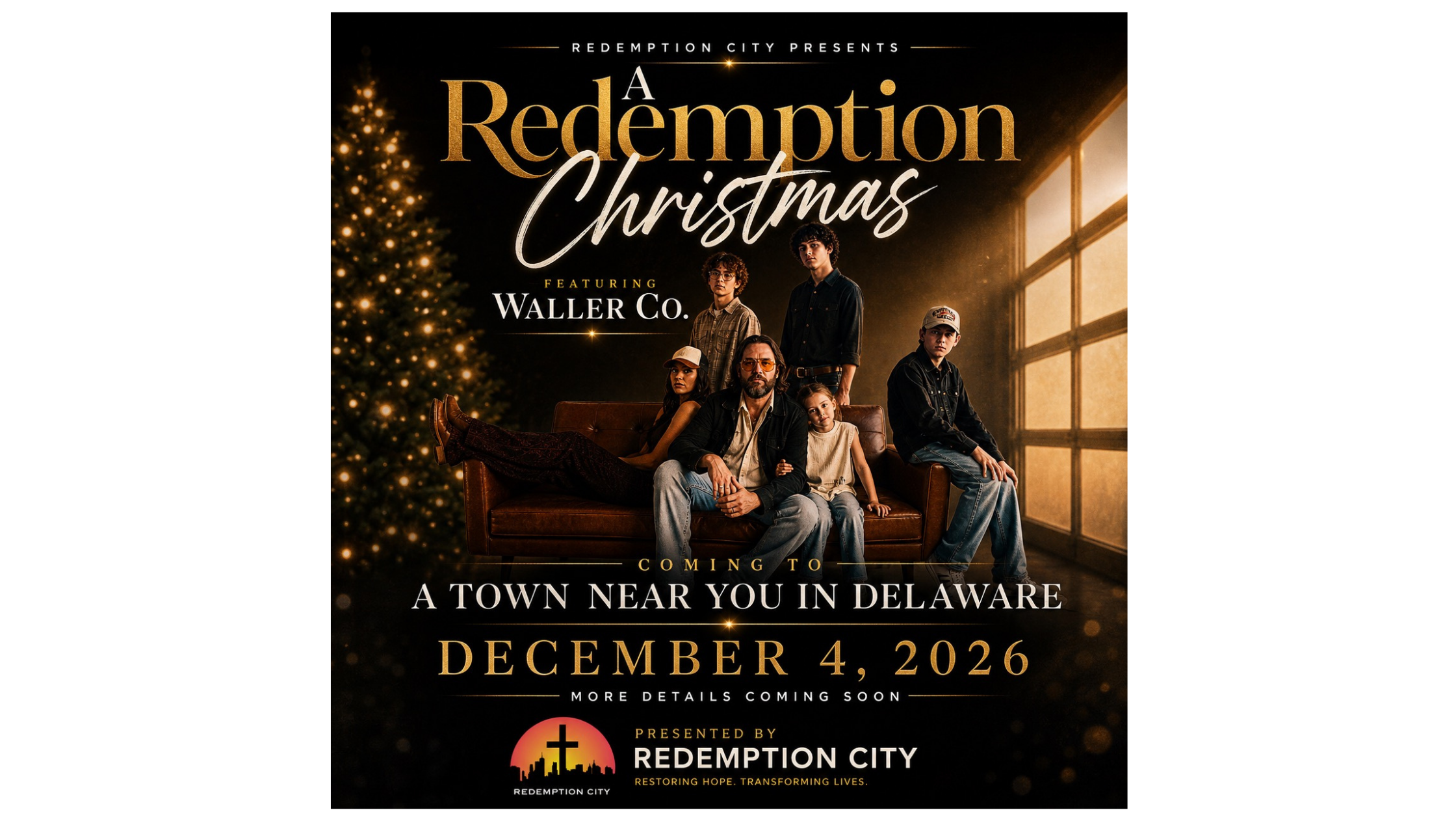 Save the Date: Redemption Christmas featuring John Waller