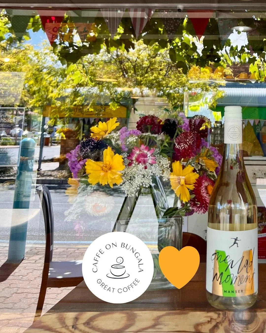 Soaking up the sun? Come and try @caffeonbungala Wine of the Week: @manserwines One Mad Moment Pinot Gris! Zesty, refreshing, and up for an adventure&hellip;☀️🍋🍑

#normanville
#fleurieupeninsula 
#fleurieuliving 
#supportlocal 
#adelaidehillswine