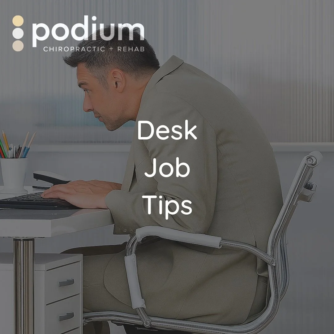 Do you work a desk job and are constantly sitting throughout the day ⁉️

Here are just a few tips from chiropractors who have helped thousands of patients:

👀 Keep your monitor at eye level. 

🏃🏽&zwj;♂️ For every 1 hour you sit, get up for at leas
