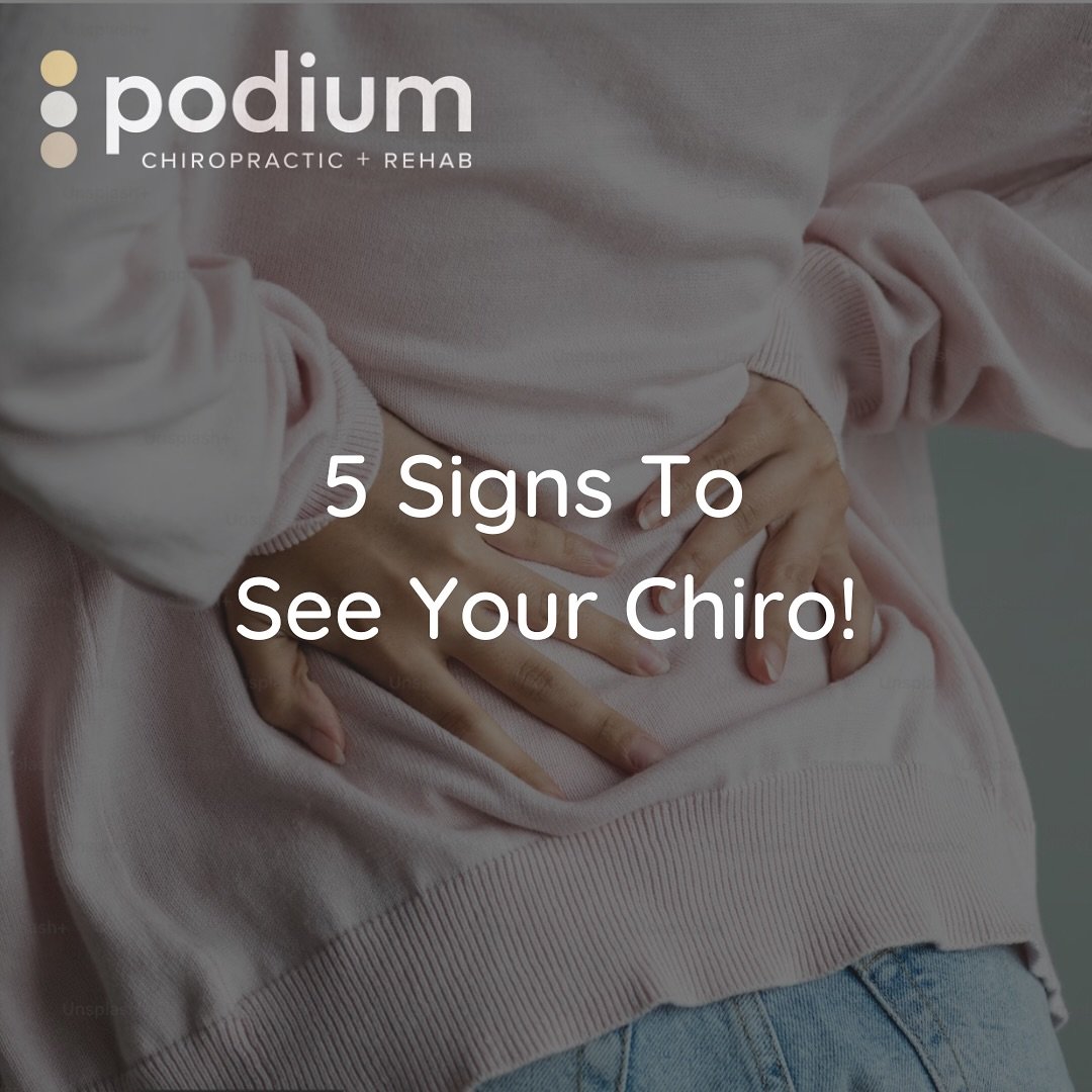 5 signs to see your Chiro!
We get it, life can get busy and you can fall out of routine. Here is your reminder to book your next appointment if you’re experiencing any of the following:
1. You’re waking up sore and stiff in the morning.