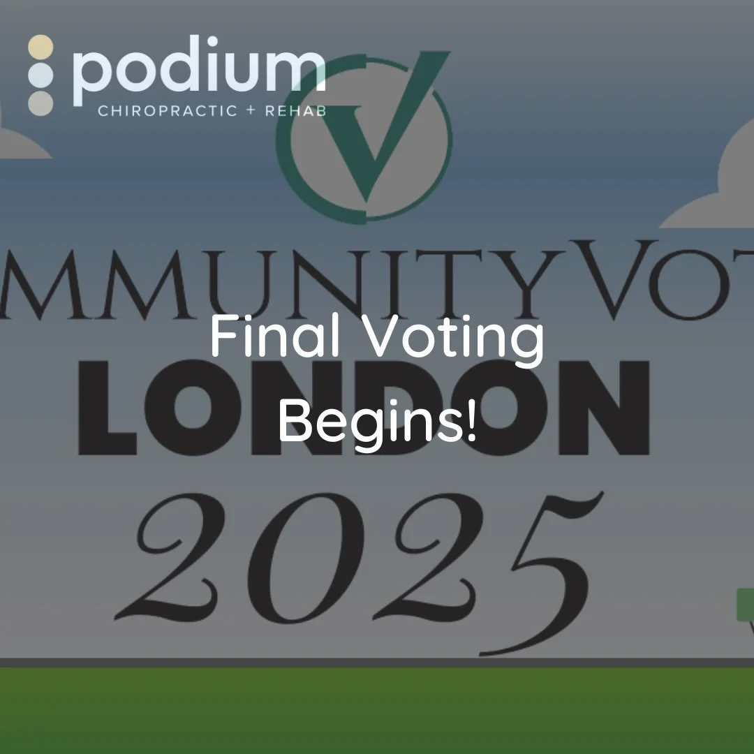 We have made it to the final round for voting! 🤩

Thank you to everyone who nominated us. Now is the most important round! You have to login through your socials and everyone only gets one vote per account.

Help us get voted as the best chiro clini