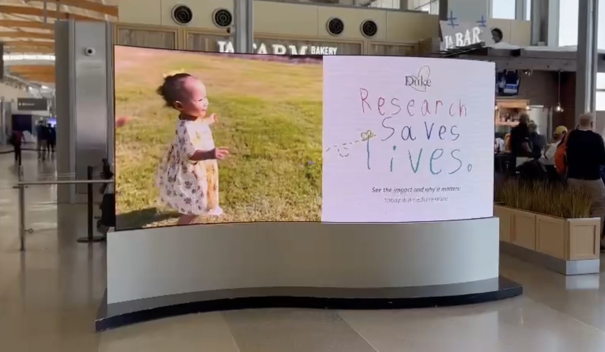 RDU Airport Digital Screen