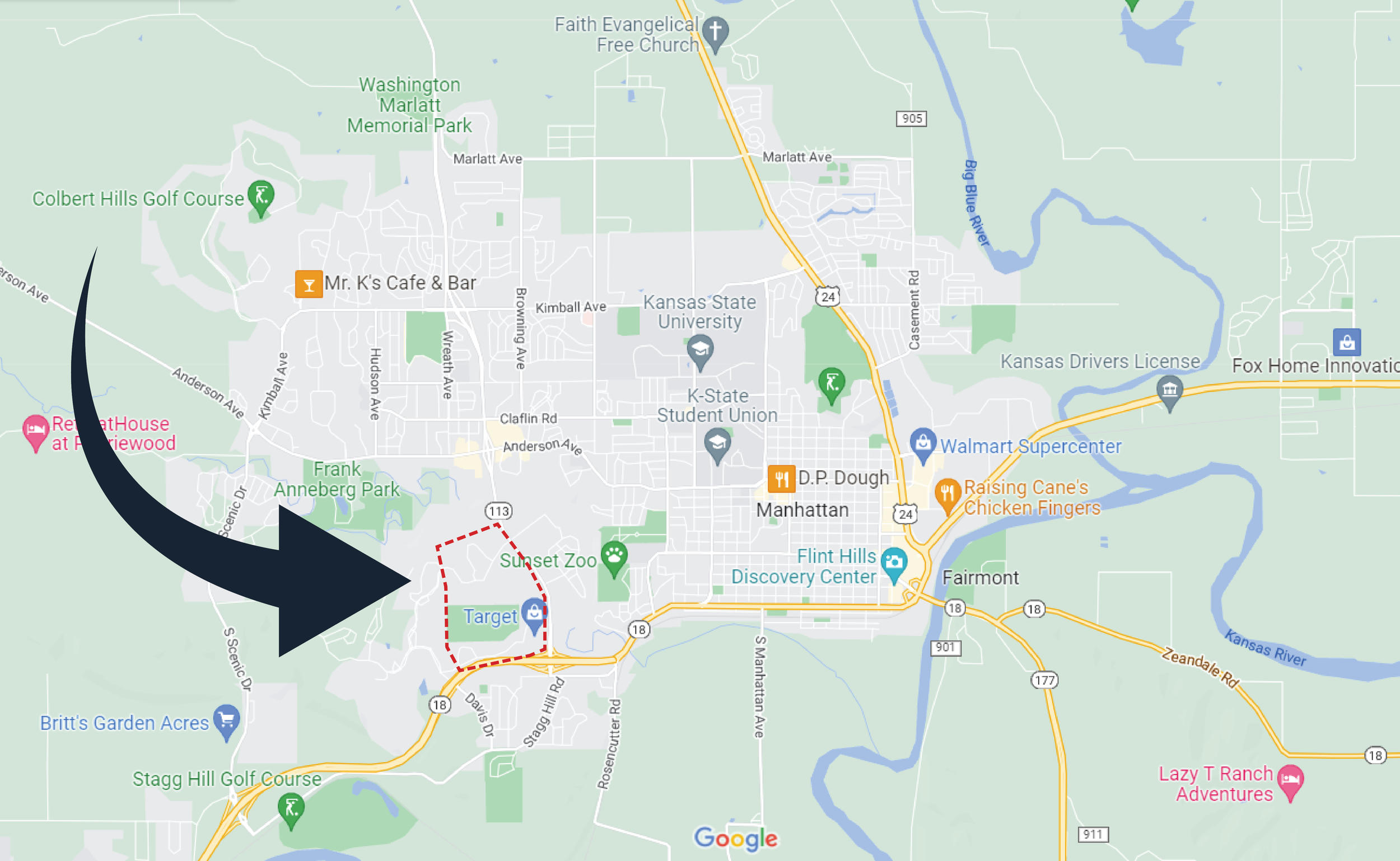 Amherst Neighborhood Map